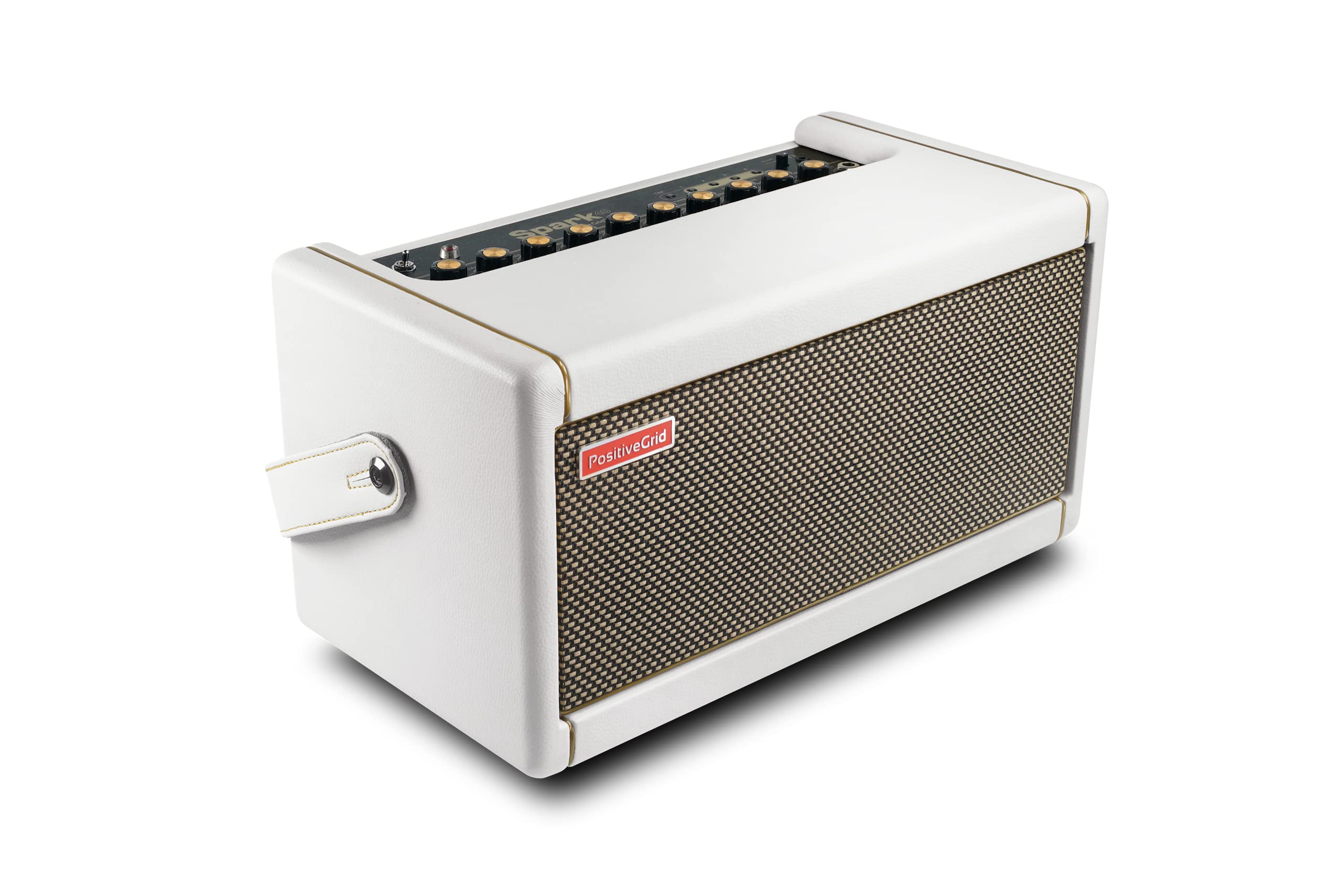 Positive Grid Spark Pearl Guitar Amplifier Electric, Bass And Acoustic Guitar 40 Watt Combo Practice Amp With Spark Mobile App (