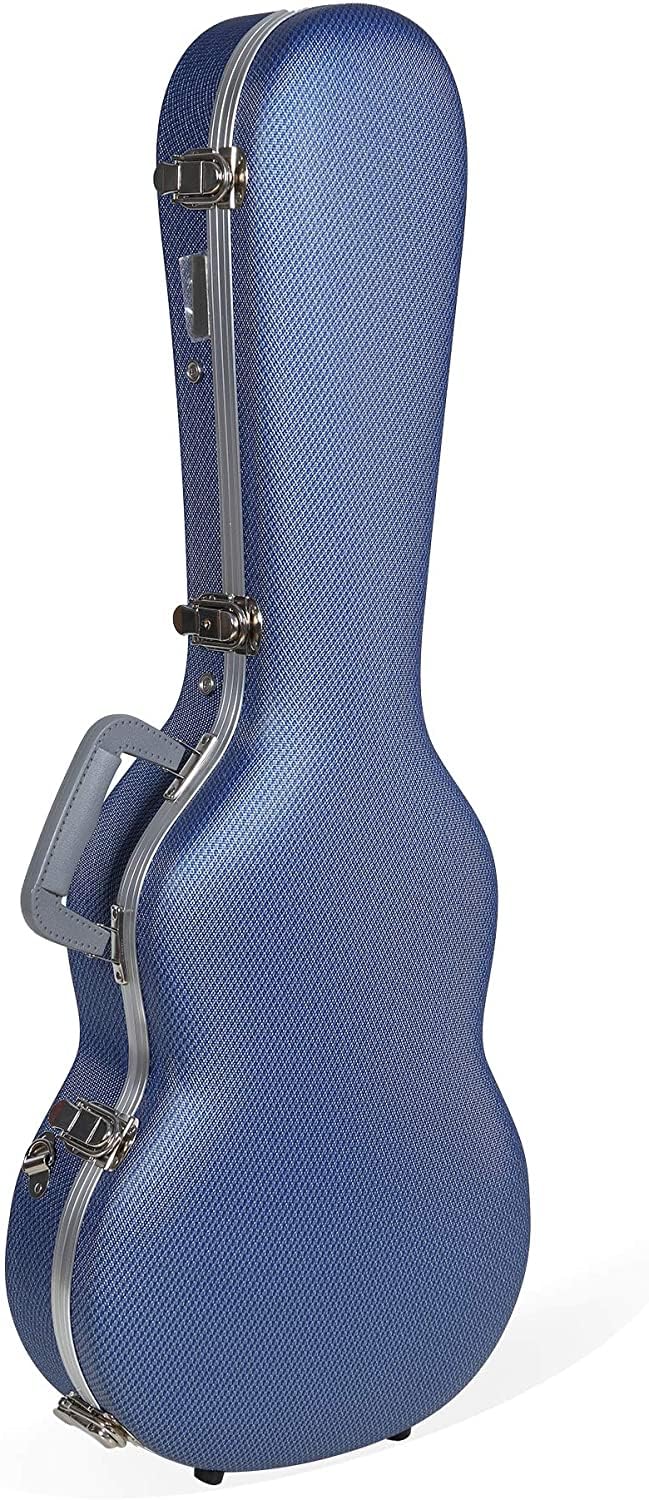 Crossrock, 0-String CRA800 Ukulele, Super lightweight ABS Molded Hard Case (Tenor, Blue), (CRA860TUBL)