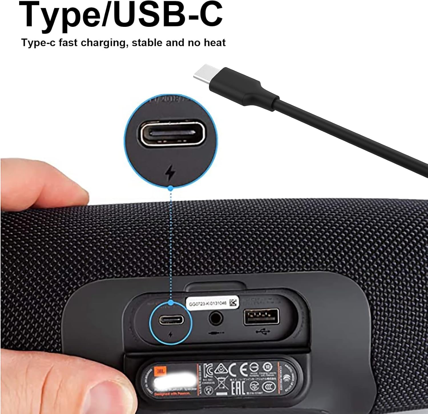 65W Charger Replacement For Jbl Xtreme 3 Charger Usb C Power Supply Charger For Jbl Xtreme 3 Wireless Speaker