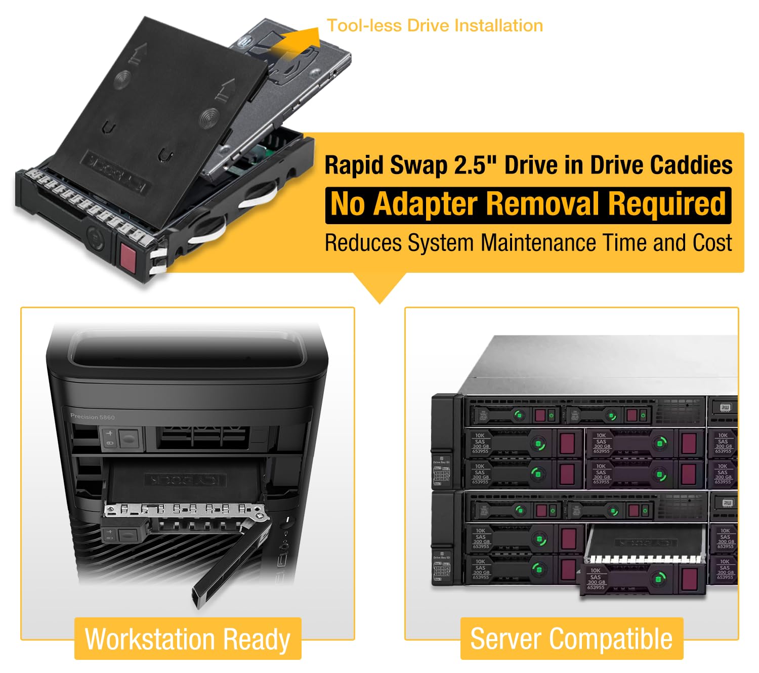 Icy Dock 2.5 Inch To 3.5 Inch Sata Hard Drive/Ssd Adapter Mounting Bracket For Internal 3.5 Drive Bay | Ezconvert Lite Mb882Sp-1