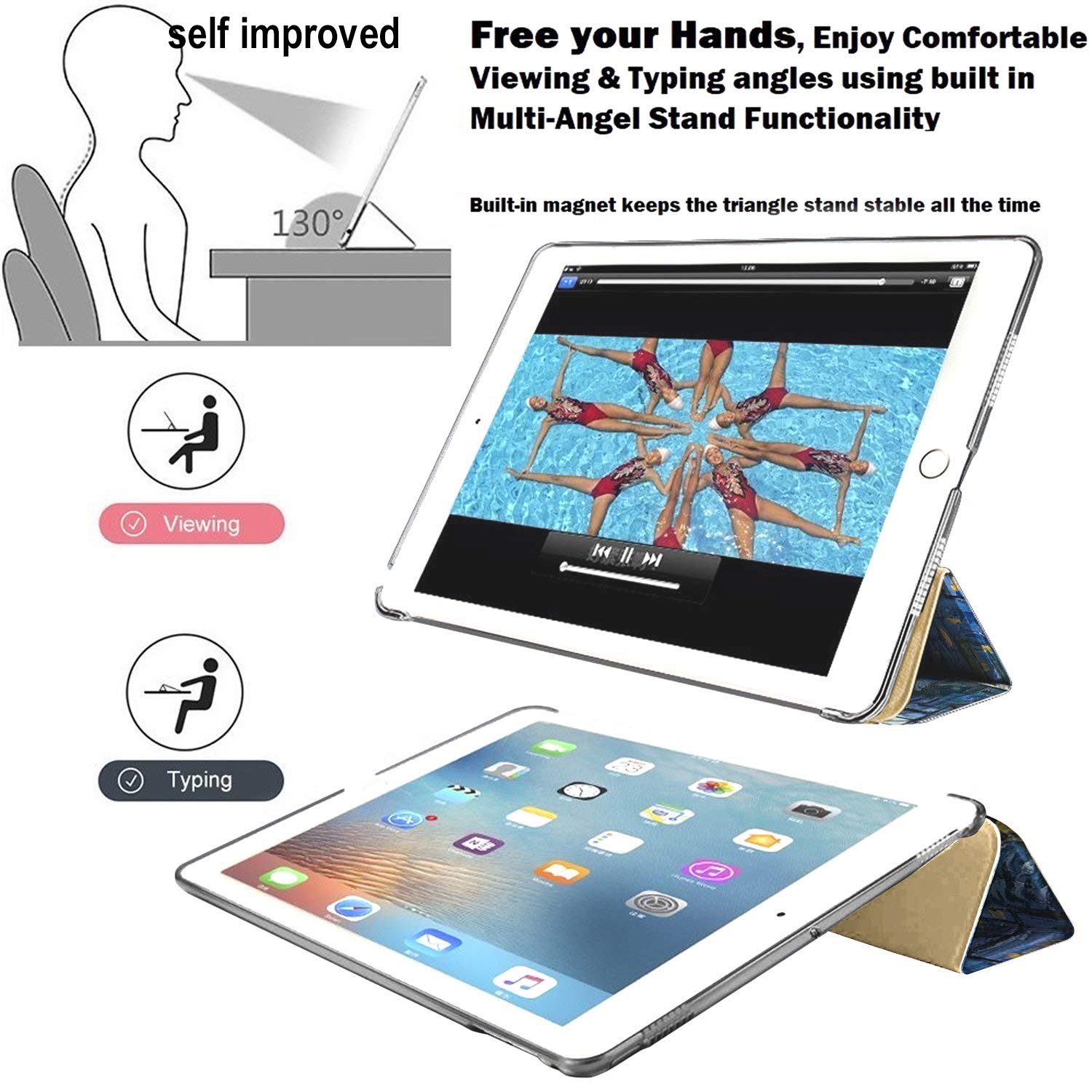 Durasafe Cases For Ipad 9.7 Inch 2013 Air 1 Gen [ Air 1St ] A1474 A1475 Md785Ll/B Md788Ll/B Md786Ll/B Md789Ll/B Md787Ll/B Printe