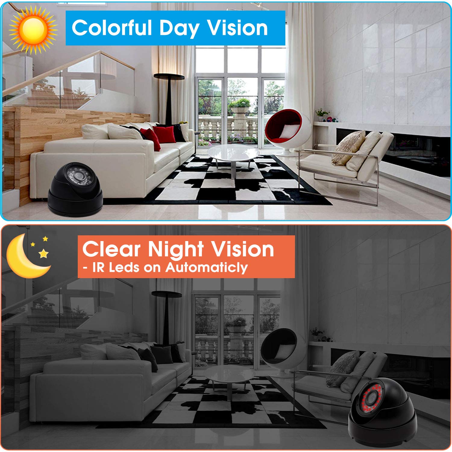 Svpro Outdoor Usb Camera 1080P Full Hd Waterproof Night Vision Camera With Infrared Leds,Usb Security Camera For Home Surveillan