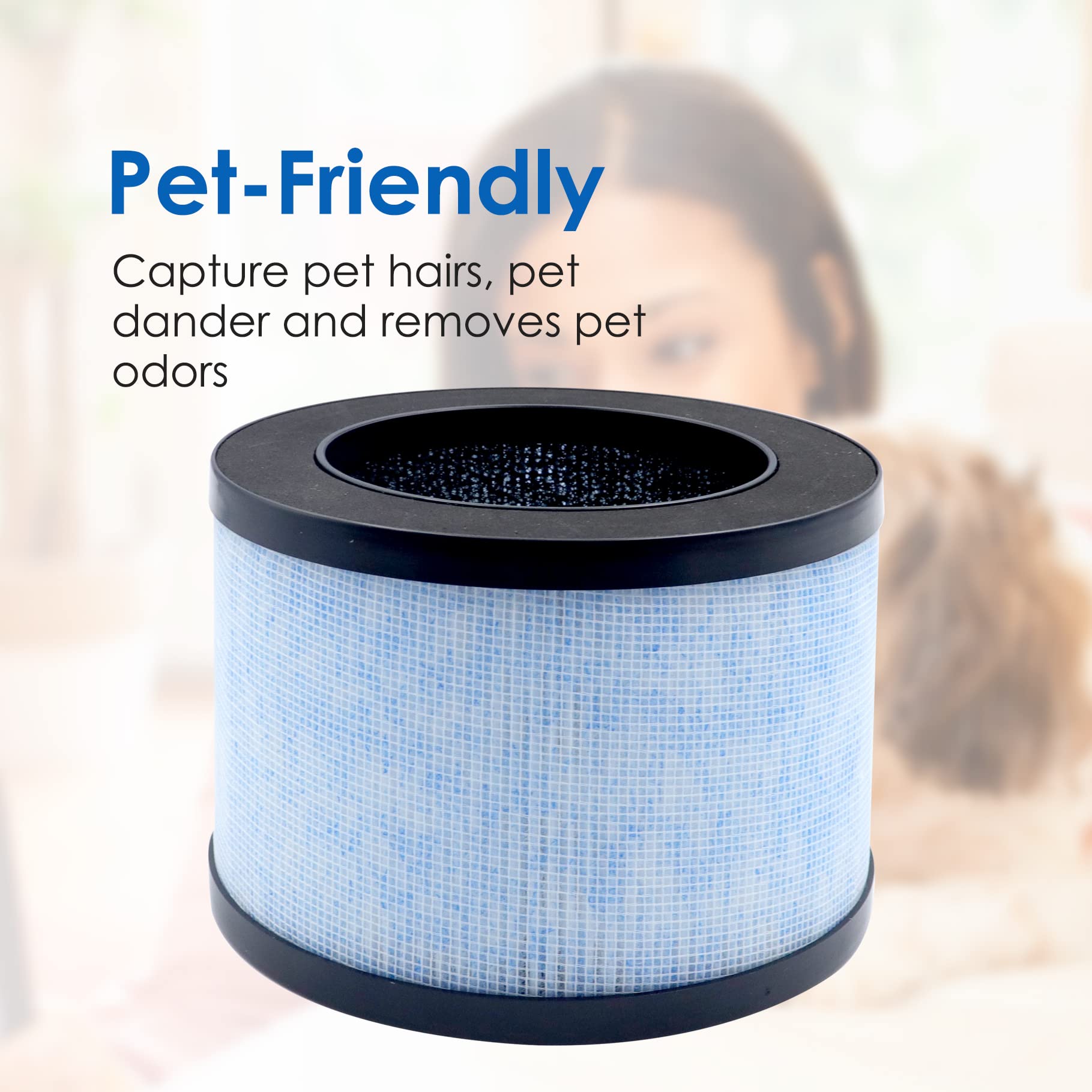 Flintar True Hepa Replacement Filter, Compatible With Aroeve Mk01 Mk06 And Kloudi Air Purifier Dh Jh01, Tz K1, Intelabe Epi080,