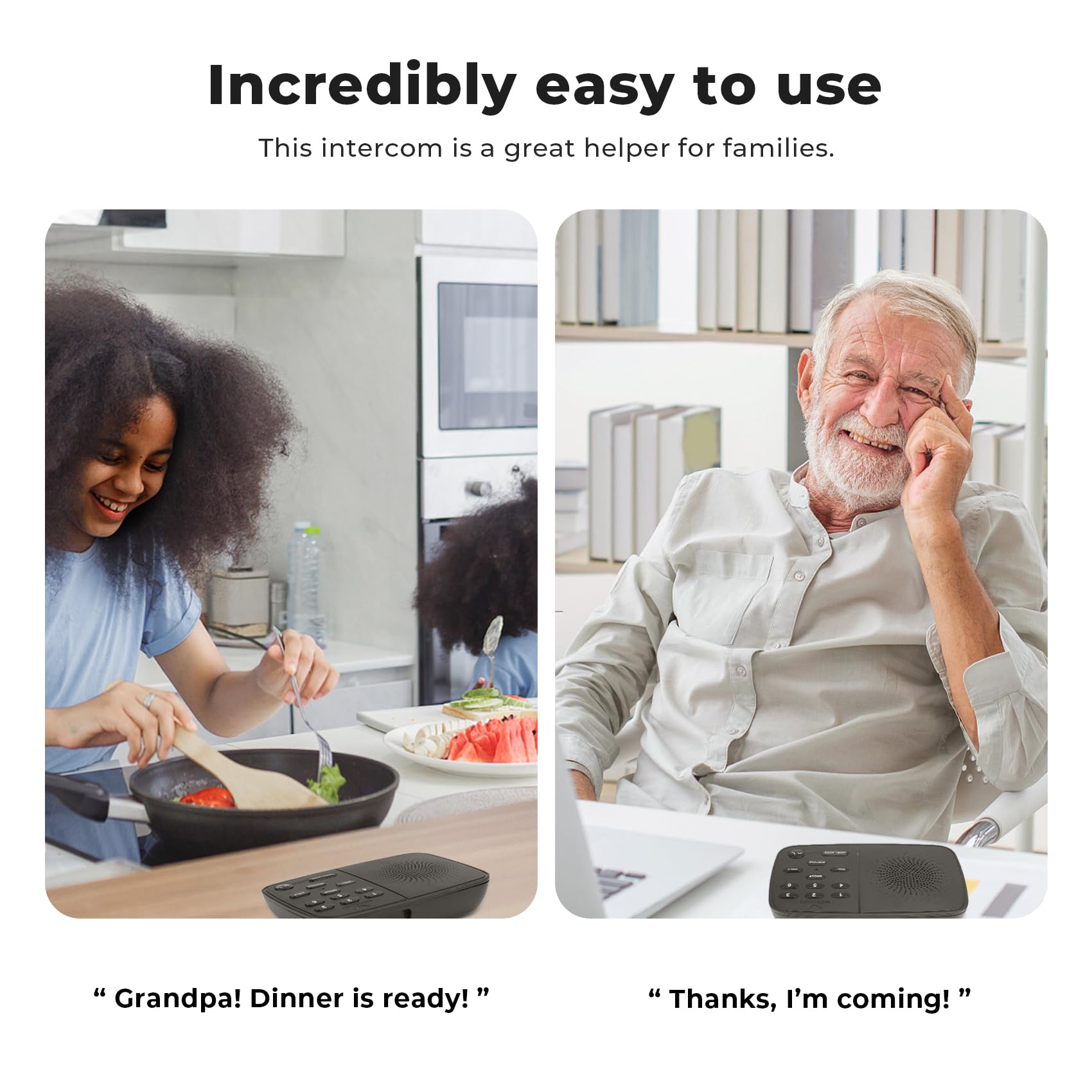 Hosmart Ultraspeak Pro Intercoms Wireless For Home, 2024 Two Way Real Time Intercom Full Duplex Wireless Intercom System For Hom