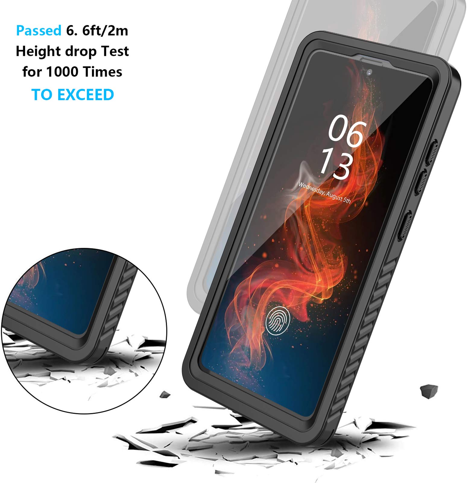 Antshare Waterproof Case For Samsung Galaxy S20 Fe   Built In Screen Protector, 360 Full Body Heavy Duty Protective Shockproof I