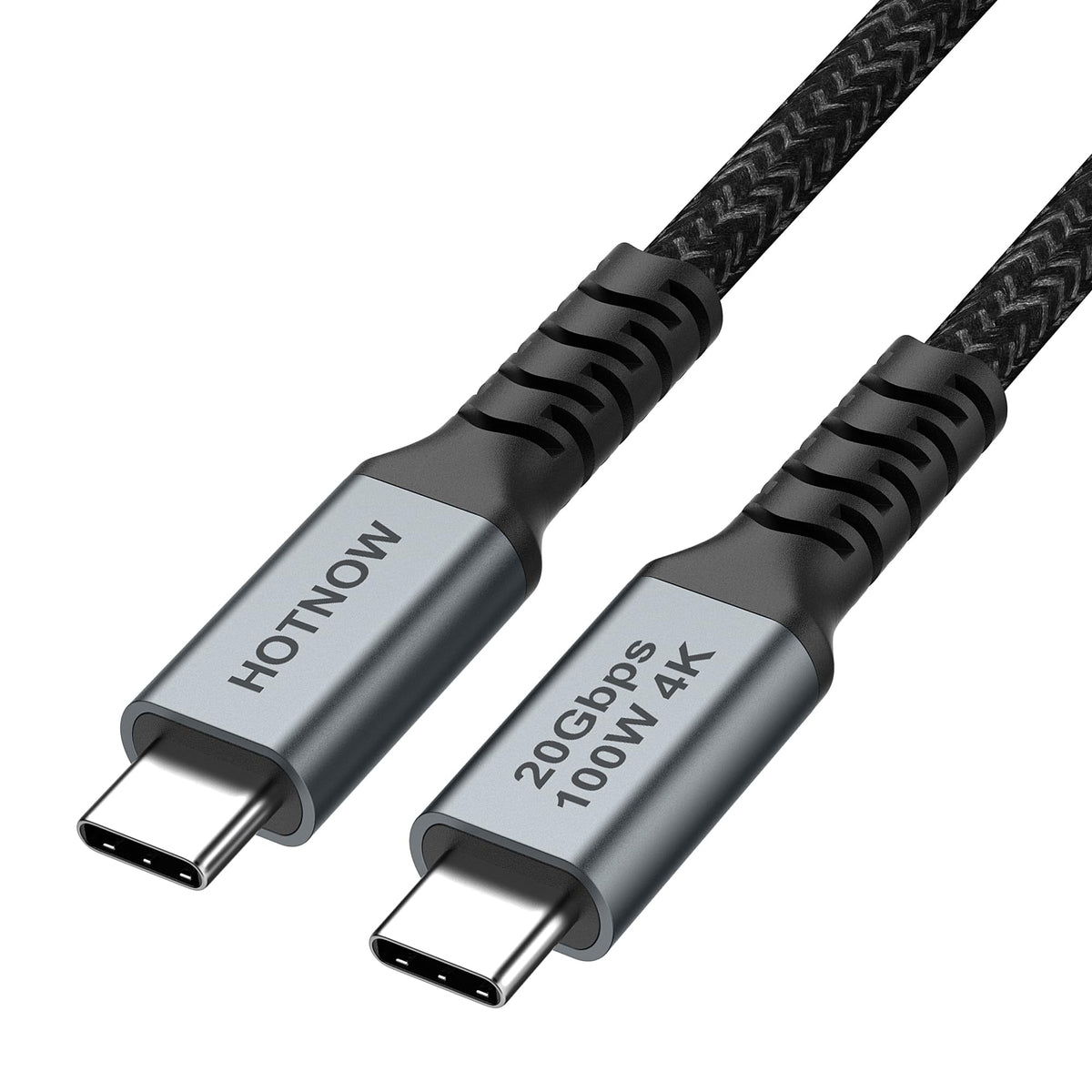 Hotnow Usb 3.2 Gen 2X2 20Gbps Usb C To Usb C Cable Short 1.5Ft, Pd 100W(20V/5A) Fast Charging Usb C 4K Video High Speed Data Tra