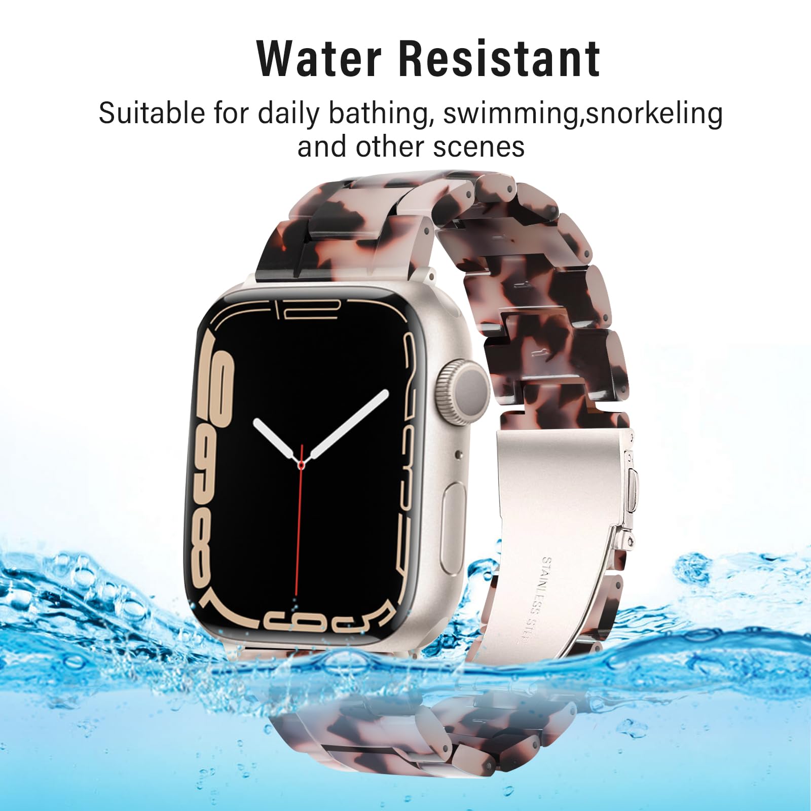 Hopo Kompatibel Mit Apple Watch Band 38 Mm, 40 Mm, 42 Mm, 44 Mm, Ersatz Fr Iwatch Serie 5/4/3/2/1/Se, Modische Rotgoldene Edelst