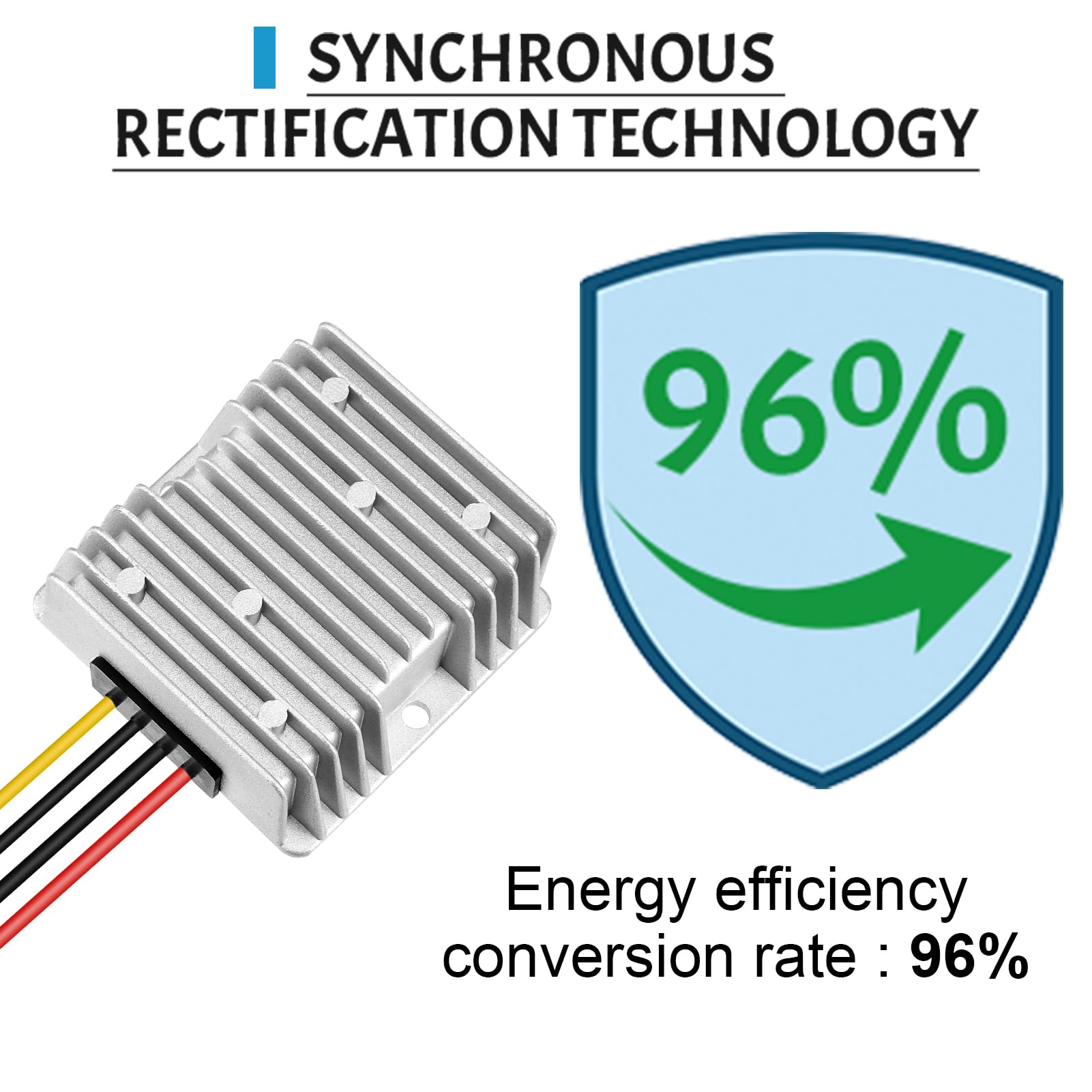 Kohree 24V To 12V Step Down Converter Regulator Reducer 20A 240W Golf Cart Dc/Dc Converter Regulator Reducer Waterproof For Club