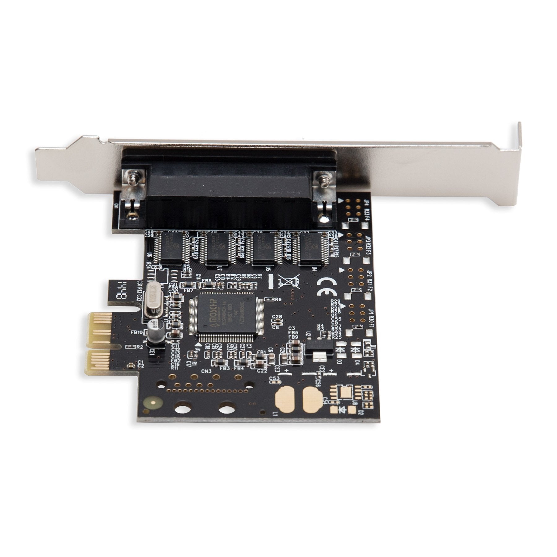 Syba Pci Express X1 4 Port Rs232 Serial Card, Moschip 9904 Chipset, Fan Out Cable