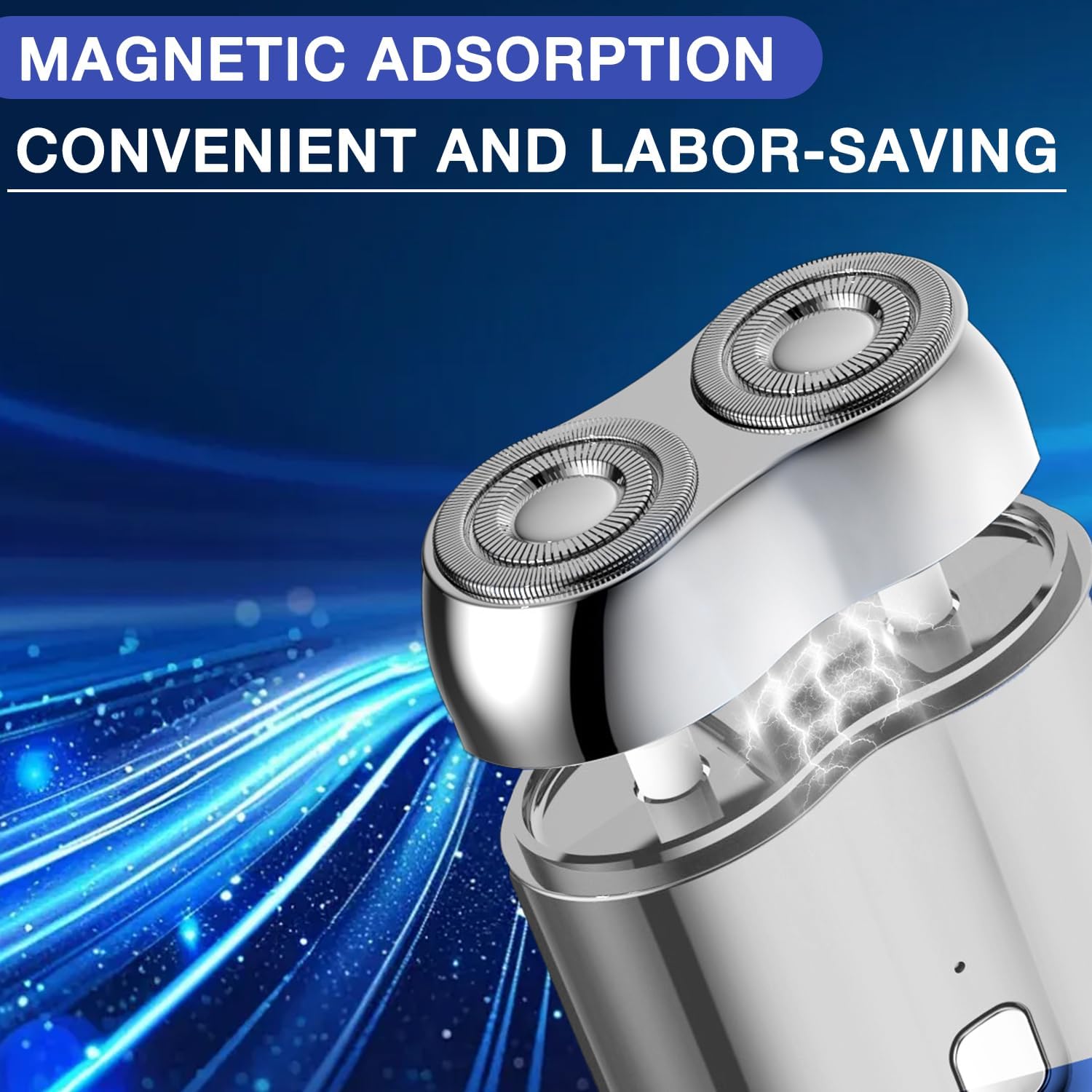 2025 New Model Mini Dual Head Electric Shaver, Electric Mini Portable Razor, Pocket Size Washable Double Head Razor, Rechargeabl