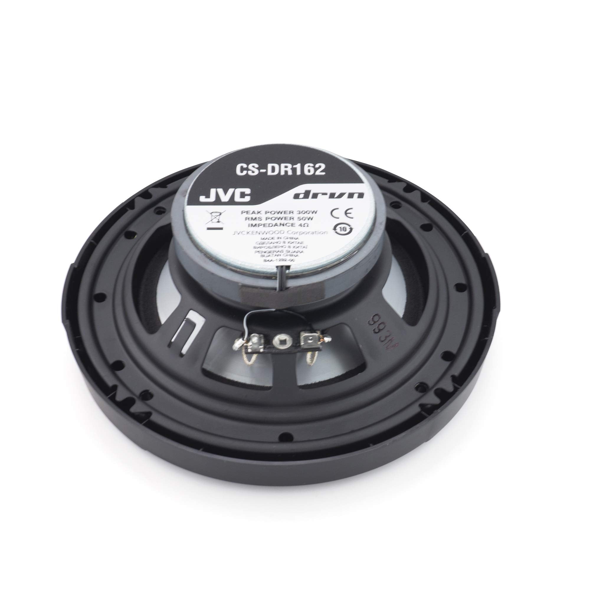 Jvc Cs Dr162 Drvn Series 6.5 Inch 2 Way 300 Wats Car Speakers (Coaxial)  Set Of 2 (Black) With Horn Ring Sound Enhancer