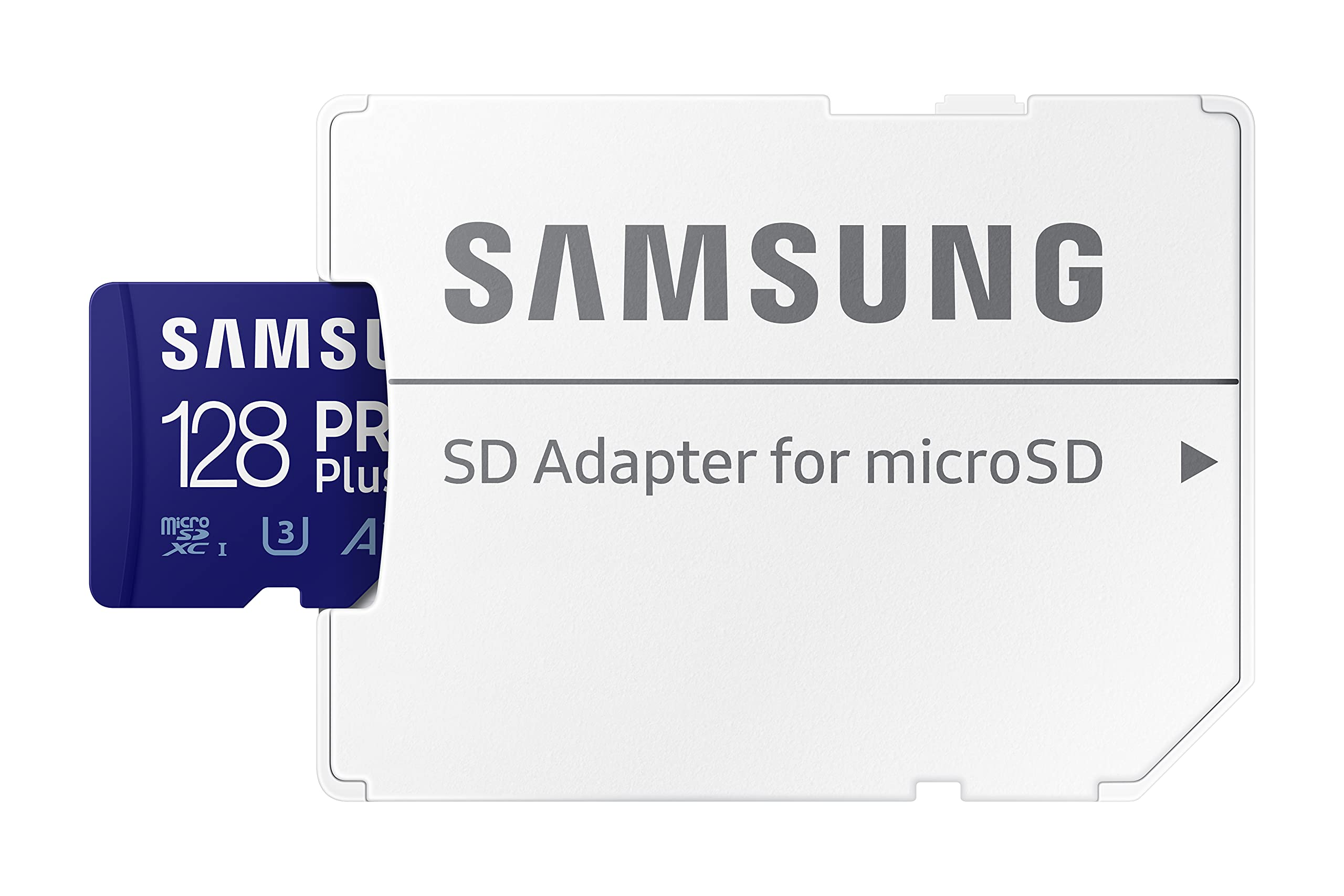Samsung Pro Plus + Adapter 128Gb Microsdxc Up To 160Mb/S Uhs-I, U3, A2, V30, Full Hd & 4K Uhd Memory Card For Android Smartphone