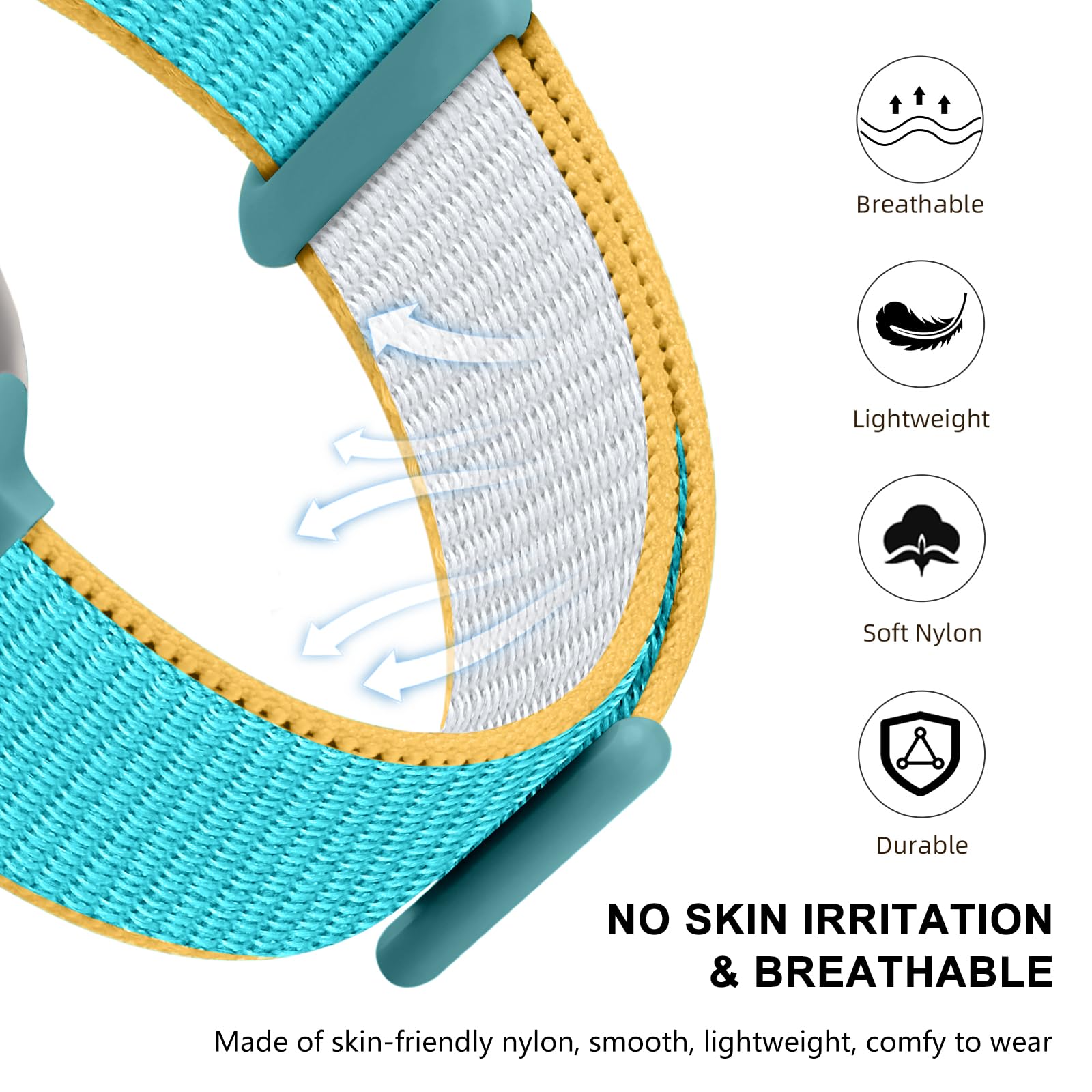 Getino Sport Loop Band Compatible With Apple Watch Bands For Women Men 40Mm 41Mm 38Mm 42Mm 46Mm 44Mm 45Mm 49Mm,Braided Stretchy