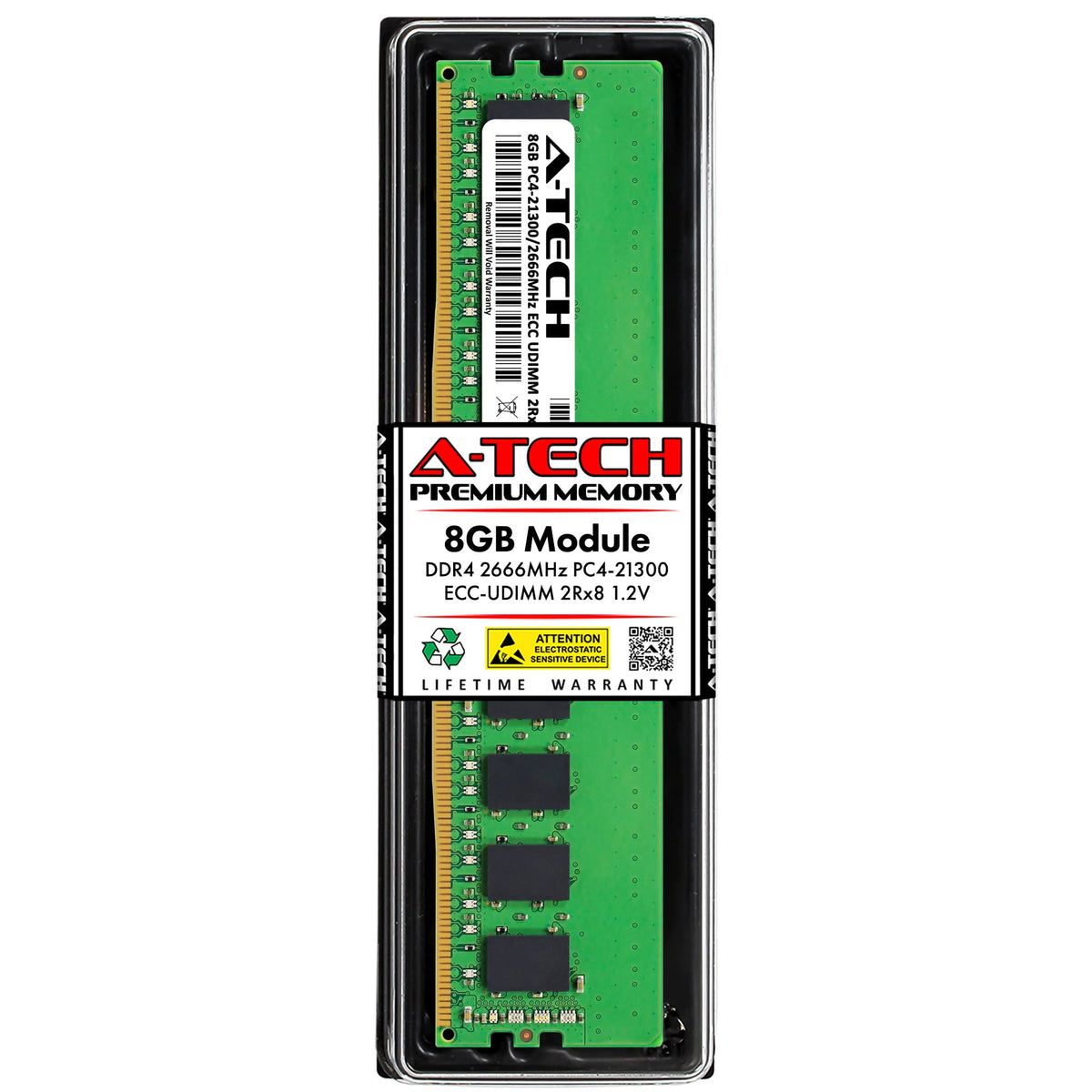 A Tech 8Gb Ram Replacement For Synology D4Ec 2666 8G & D4Eu01 8G | Ddr4 2666 Mhz Pc4 21300 Ecc Udimm Unbuffered Dimm Memory Comp