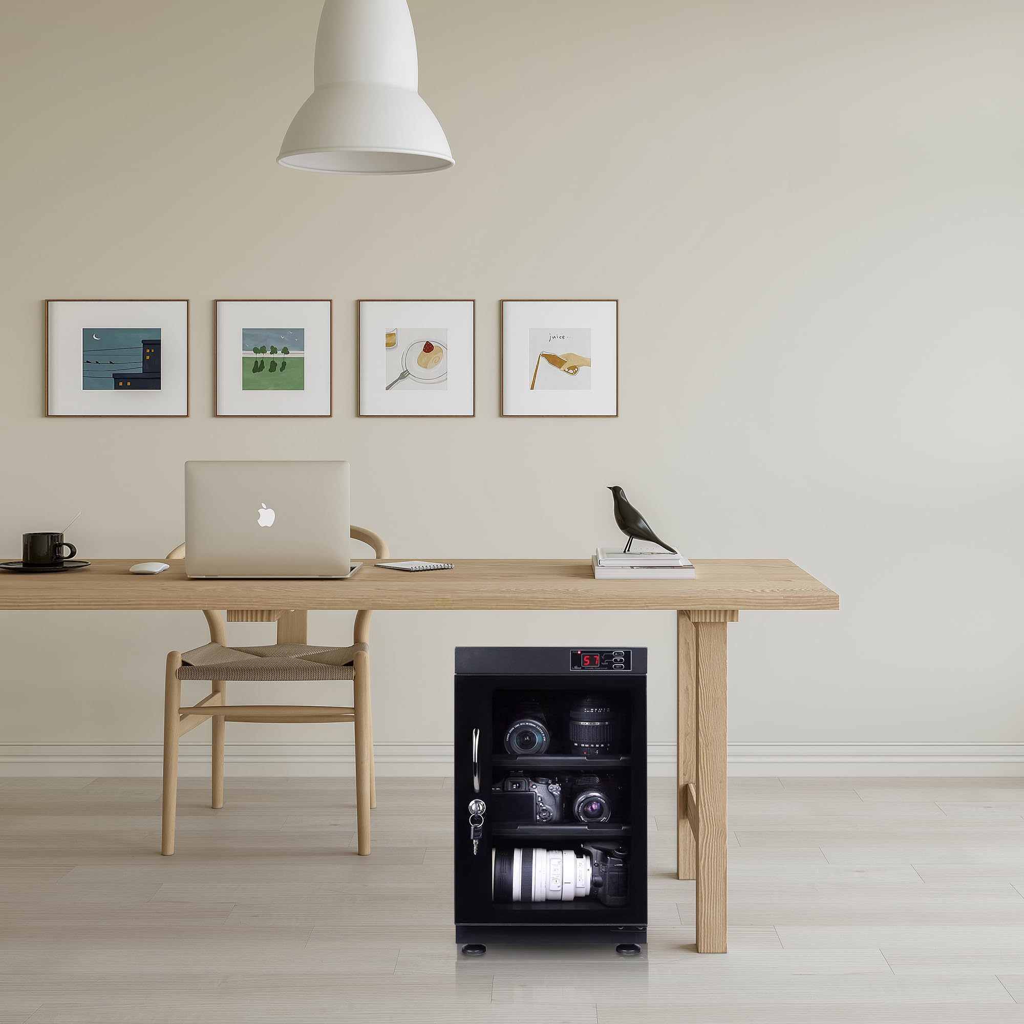 T.A.P 38L Automatic Numerical Led Control Dry Cabinet Box Storage For Dslr Camera Lens