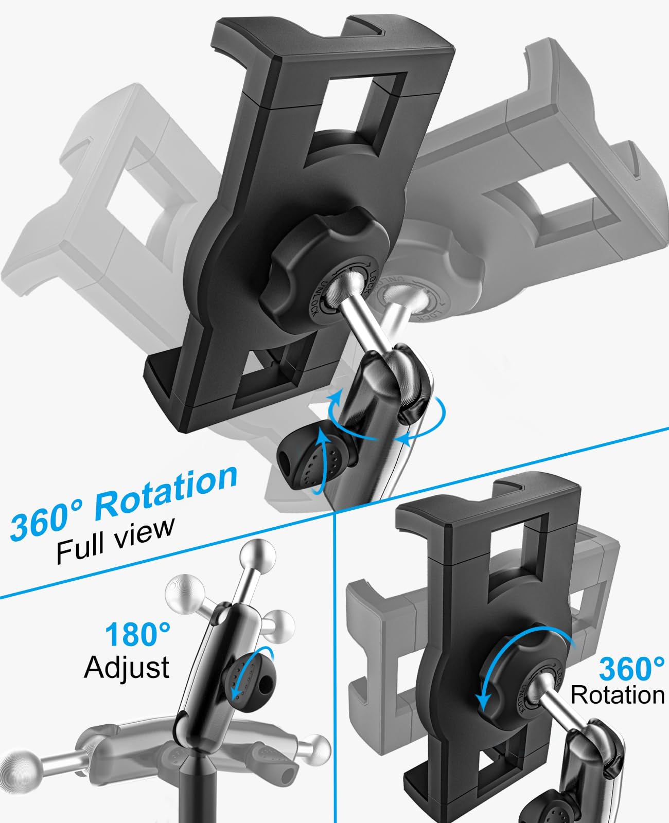 Gdzn Cup Holder Car Tablet Mount For Truck, [Sturdy 2 Section Metal Arm] Car Cup Tablet Holder, Adjustable Vehicle/Pickup Truck