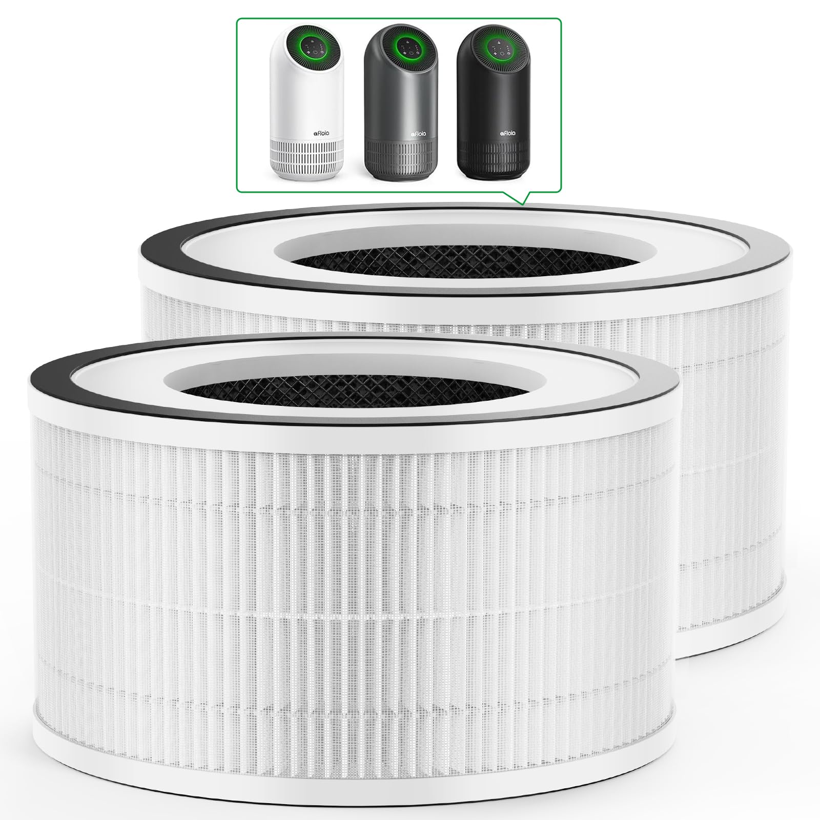Afloia Efficient Air Purifier Original Replacement Filter For Fillo B088Fhcs83 /B07Jg1R2Gb /B09Tp51Gnr, 2 Pack
