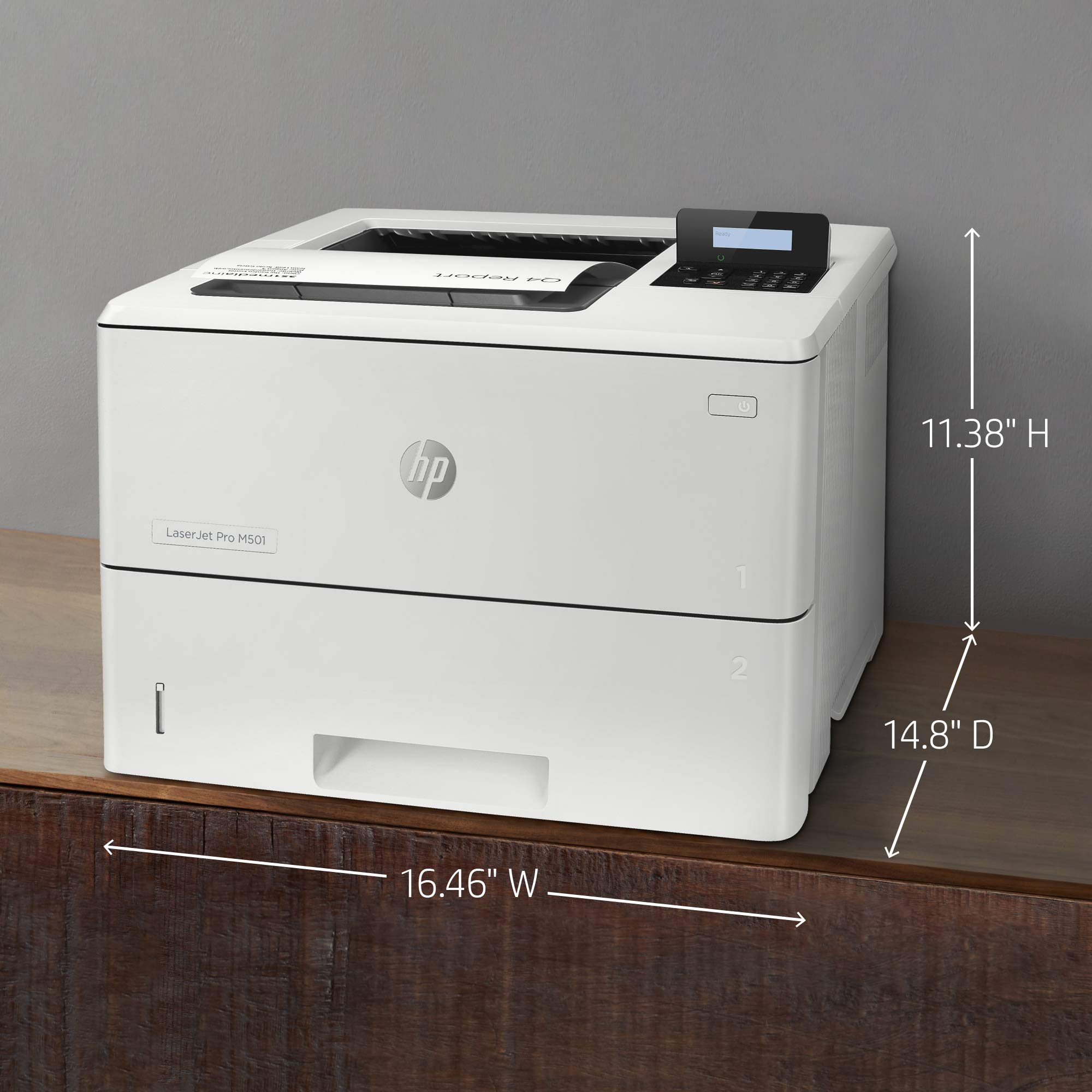 Hp Laserjet Pro M501Dn Monochrome Printer With Built In Ethernet & 2 Sided Printing (J8H61A)