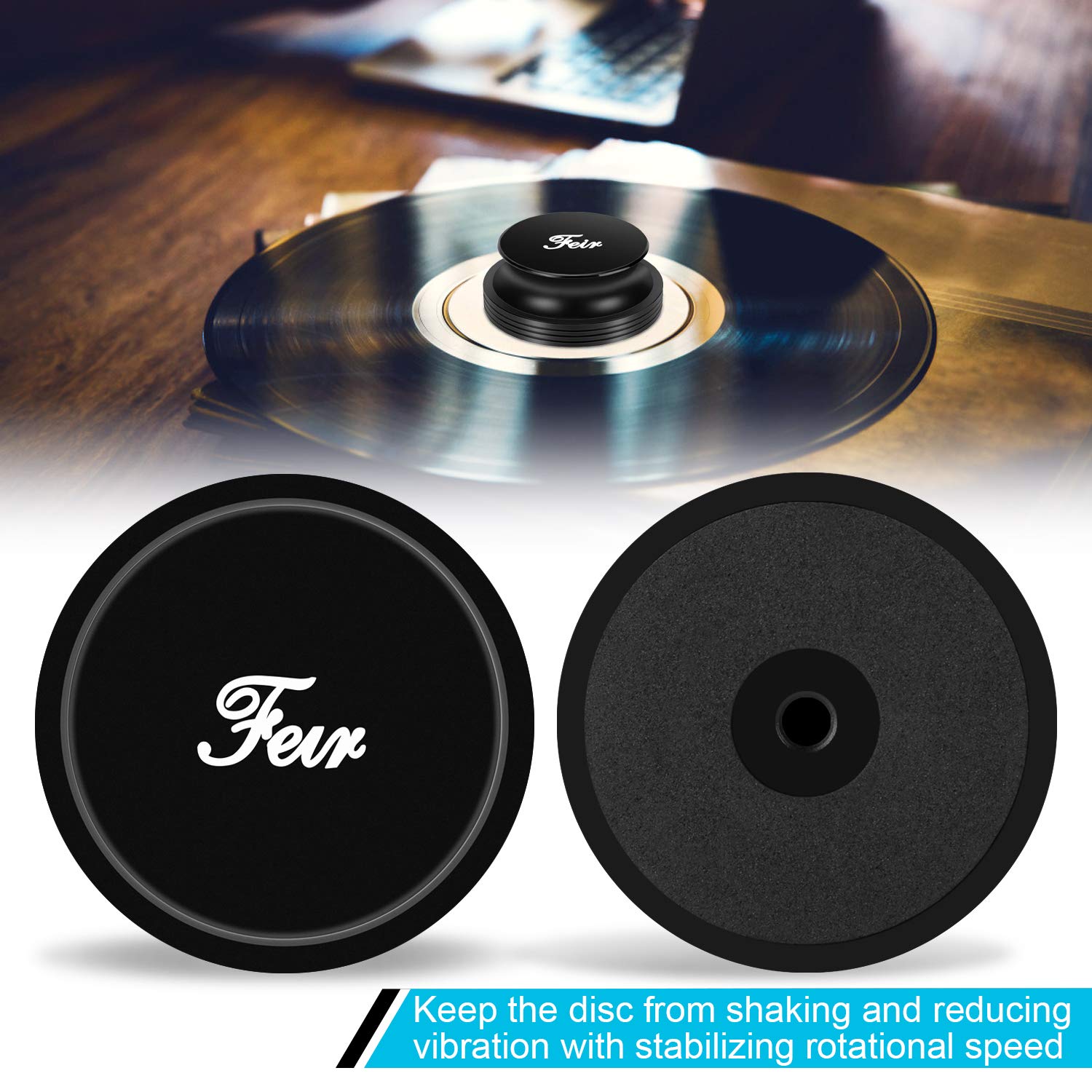 Record Weight Stabilizer Turntable Clamp   14Oz Premium Aluminum Weight Clamps For Hifi Turntable Vinyl Disc Lp Record Player