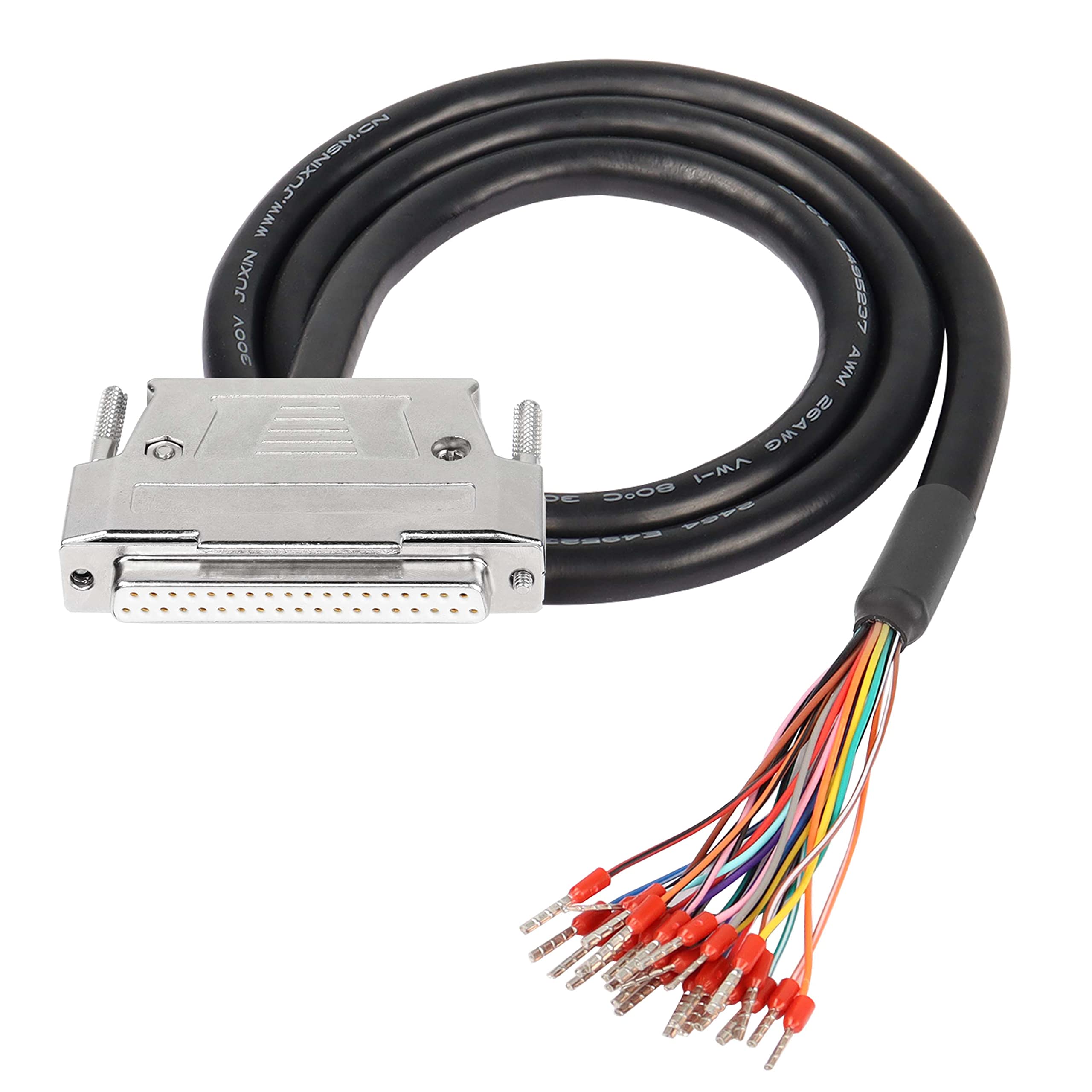 Xmsjsiy Db37 Connector Adapter 37 Pin Serial Extension Cable Solderless 37 Pin Port Breakout Replacement Cable With Bare Wire  