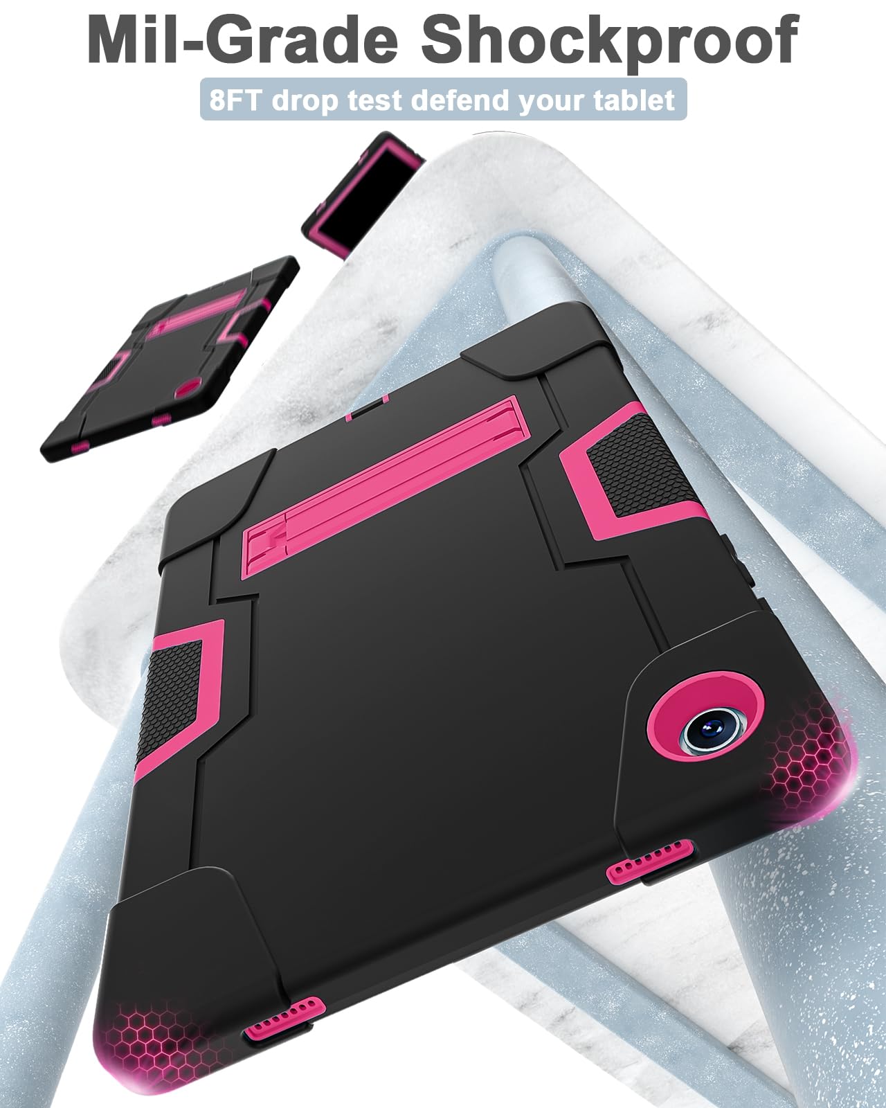 Wesorol Galaxy Tab A9 Plus Case,For Samsung Galaxy Tab A9 Plus Case With Built In Screen Protector Kickstand,Hybrid Shockproof S