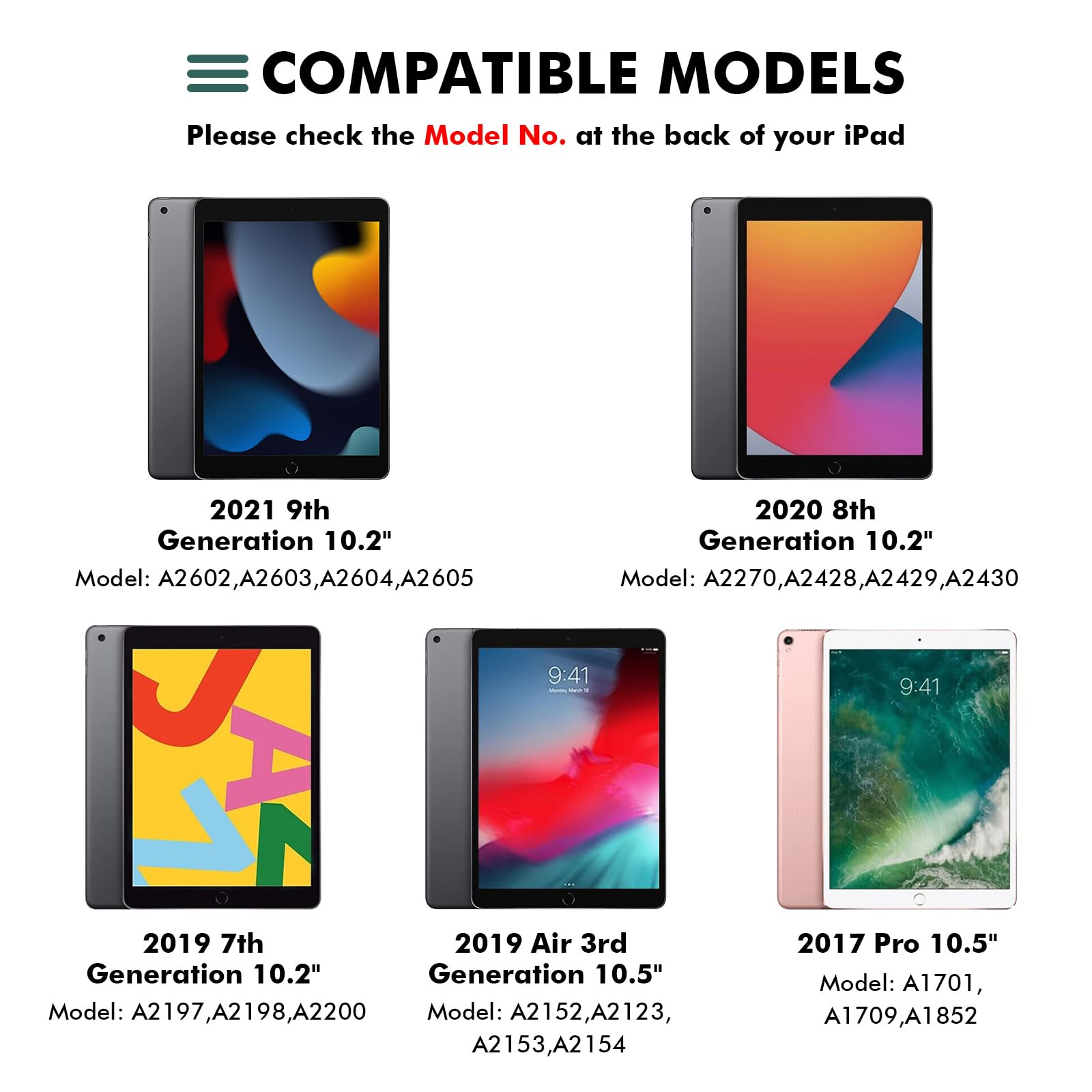 Lama Wireless Keyboard Case For Ipad 10.2 9Th 8Th 7Th Generation, Detachable Bluetooth Keyboard With Pencil Holder For Ipad 10.2