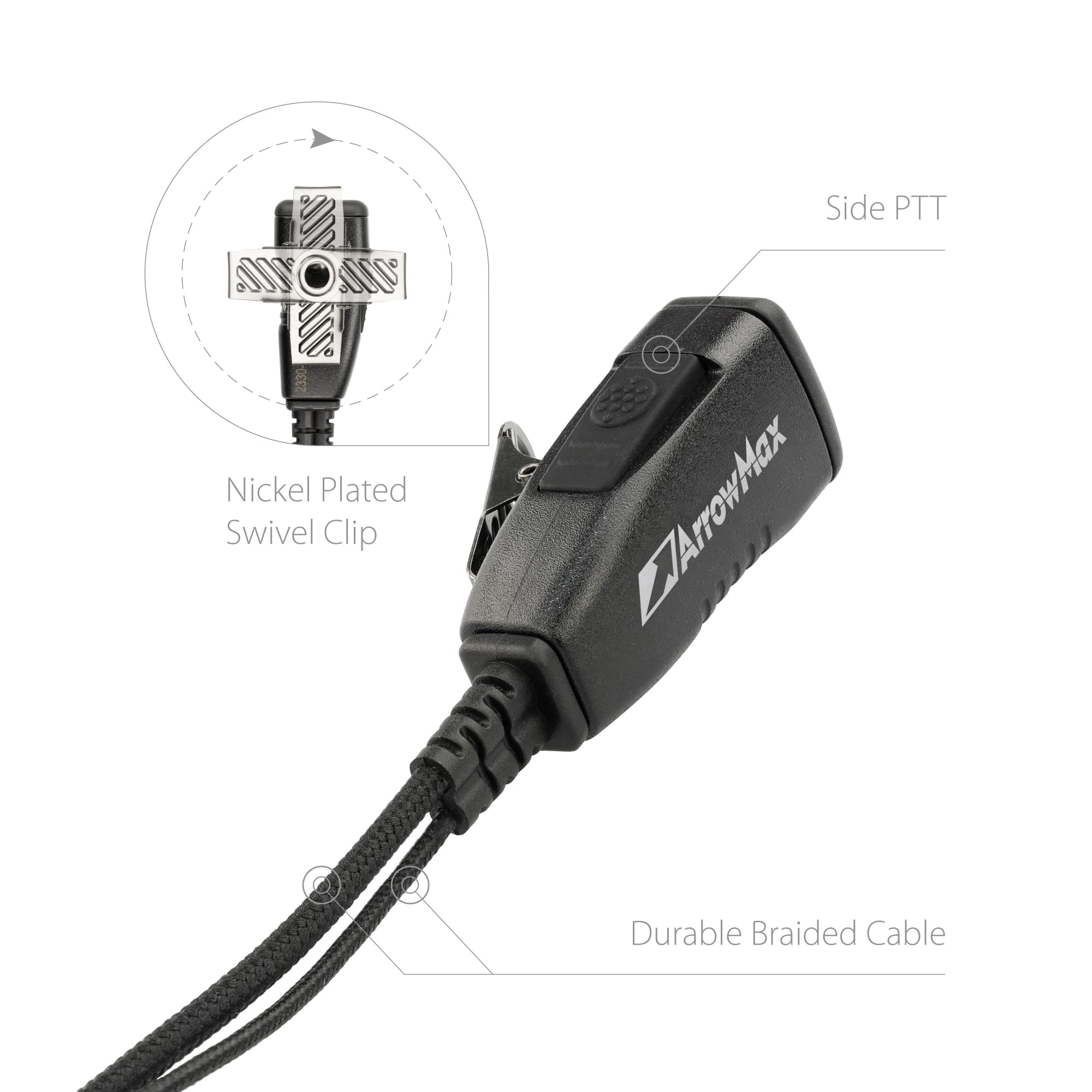 Arrowmax Aeh2500 M1 D Shape Earhanger Compatible With Motorola Cp200D Cp100D R2 Dep450 Bpr40D Cp200 Cp185 Bpr40 Yaesu Ft 65 Ft 25 Ft 4X/V Xir P3688