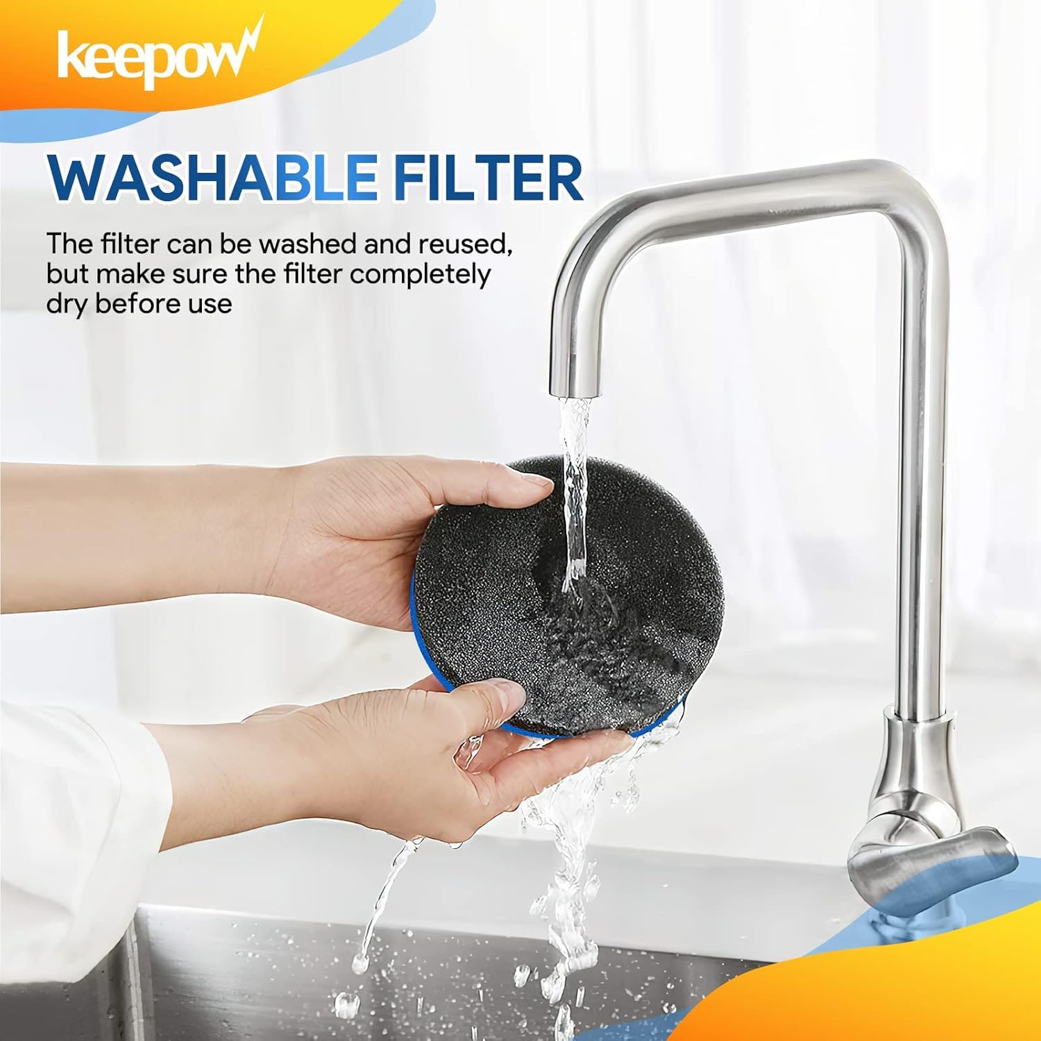 Keepow Vacuum Filter Compatible With Bissell Cleanview & Powerglide Pet Upright Vacuum, Compare To Part #12141, 4 Pack (No Fragr