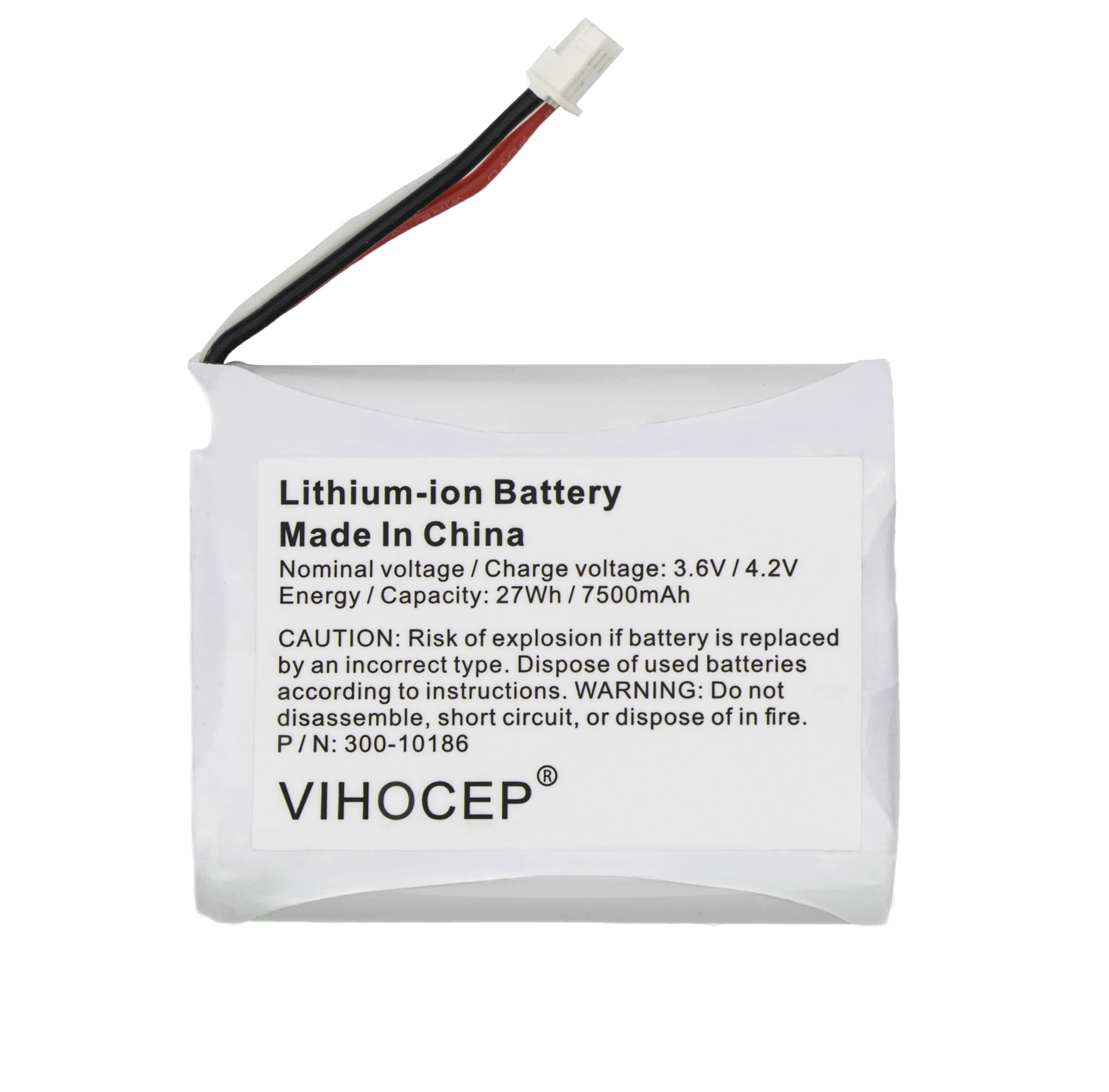 Vihocep Replacement 300 10186 Battery For Adt Command Smart Security Panel Adt5Aio 1 Adt5Aio 2 Adt5Aio 3 Adt7Aio 1, Honeywell Ad