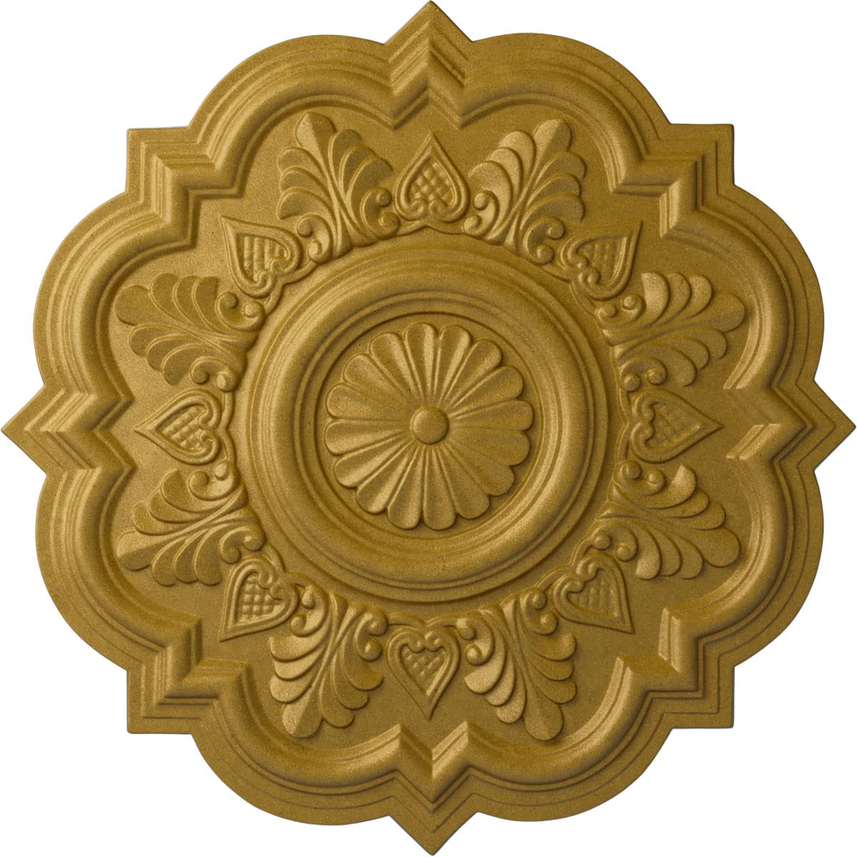 Ekena Millwork CM20DRPGS Deria Ceiling Medallion, Pharaohs Gold
