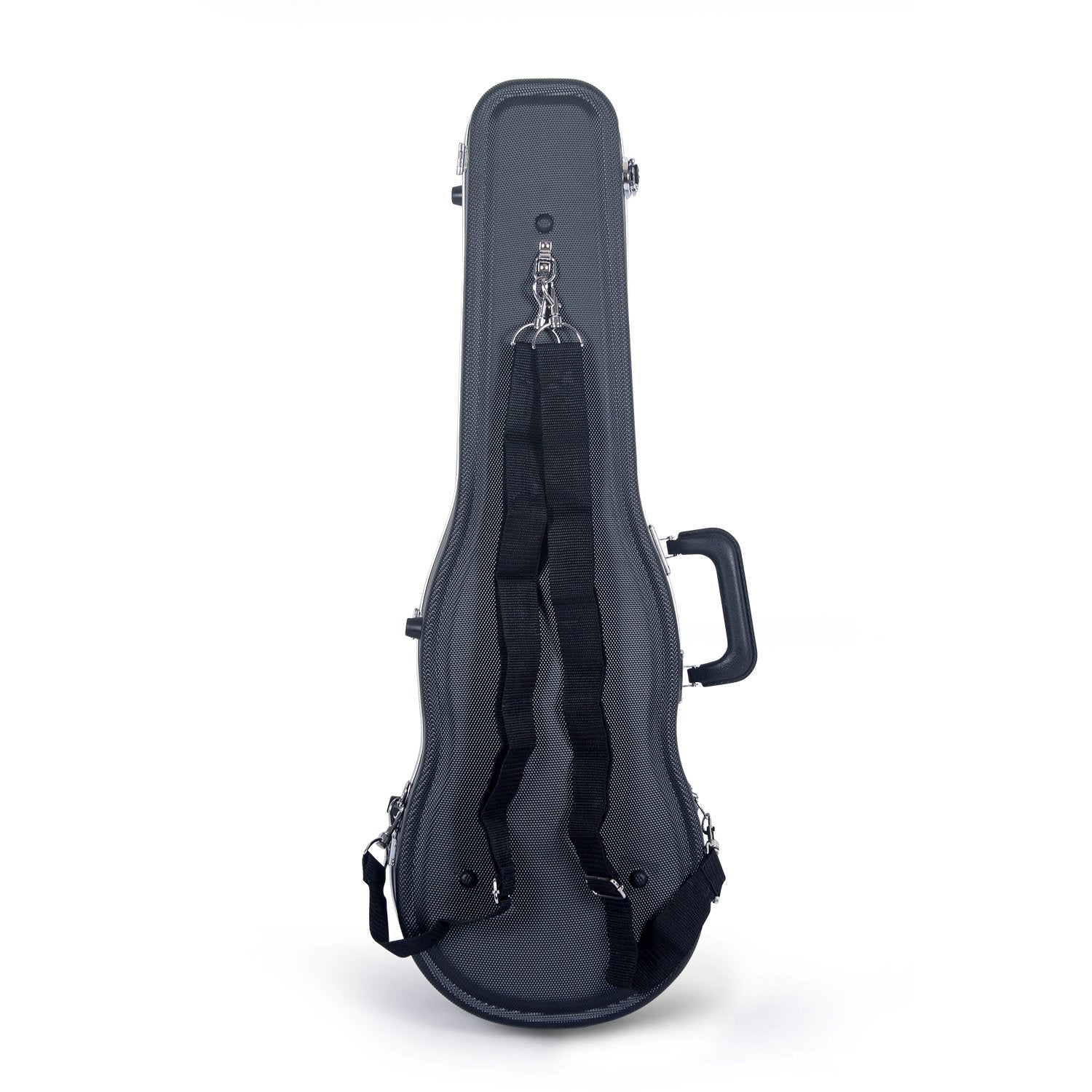 Crossrock Cra860Svfbk Abs Molded Shaped Violin Case-Backpack Style In Black