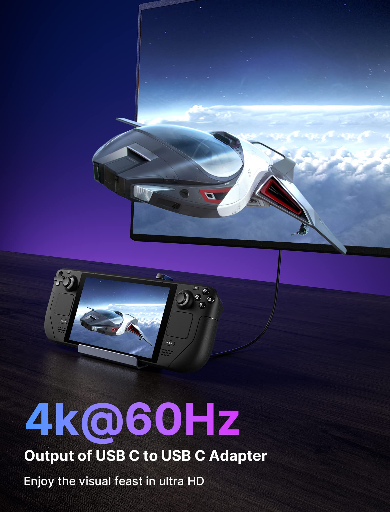 Jsaux 180 Usb-C To Usb Adapter 2 Pack, 180 Degree Angle Usb-C Male To Usb-C Female Usb-C 3.1/Pd 100W And Type-C Male To Usb-A Fe