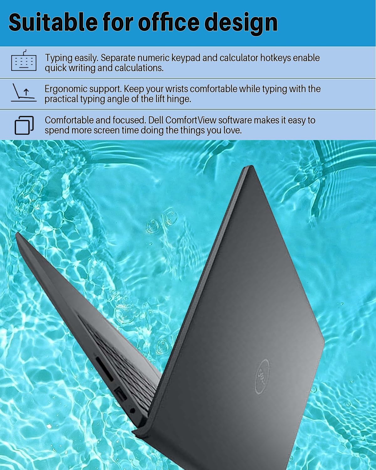 Dell Inspiron 15 3535 Laptop 2024 Newest, 16Gb Ram, 512Gb Ssd, Student And Business Laptop, 15.6'' Fhd Display, Amd Ryzen 5 7530