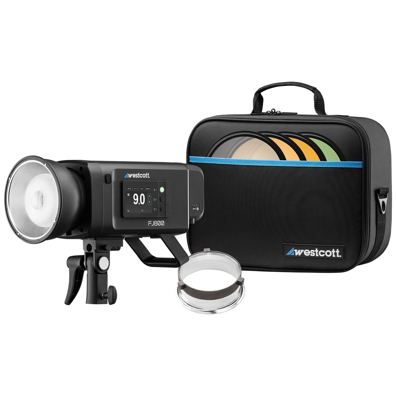 Westcott FJ800 Touchscreen Strobe with FJ Pro AC/DC Battery (800Ws) TTL HSS AC/DC Powered 250+ Full Power Flashes (US/CA Plug)