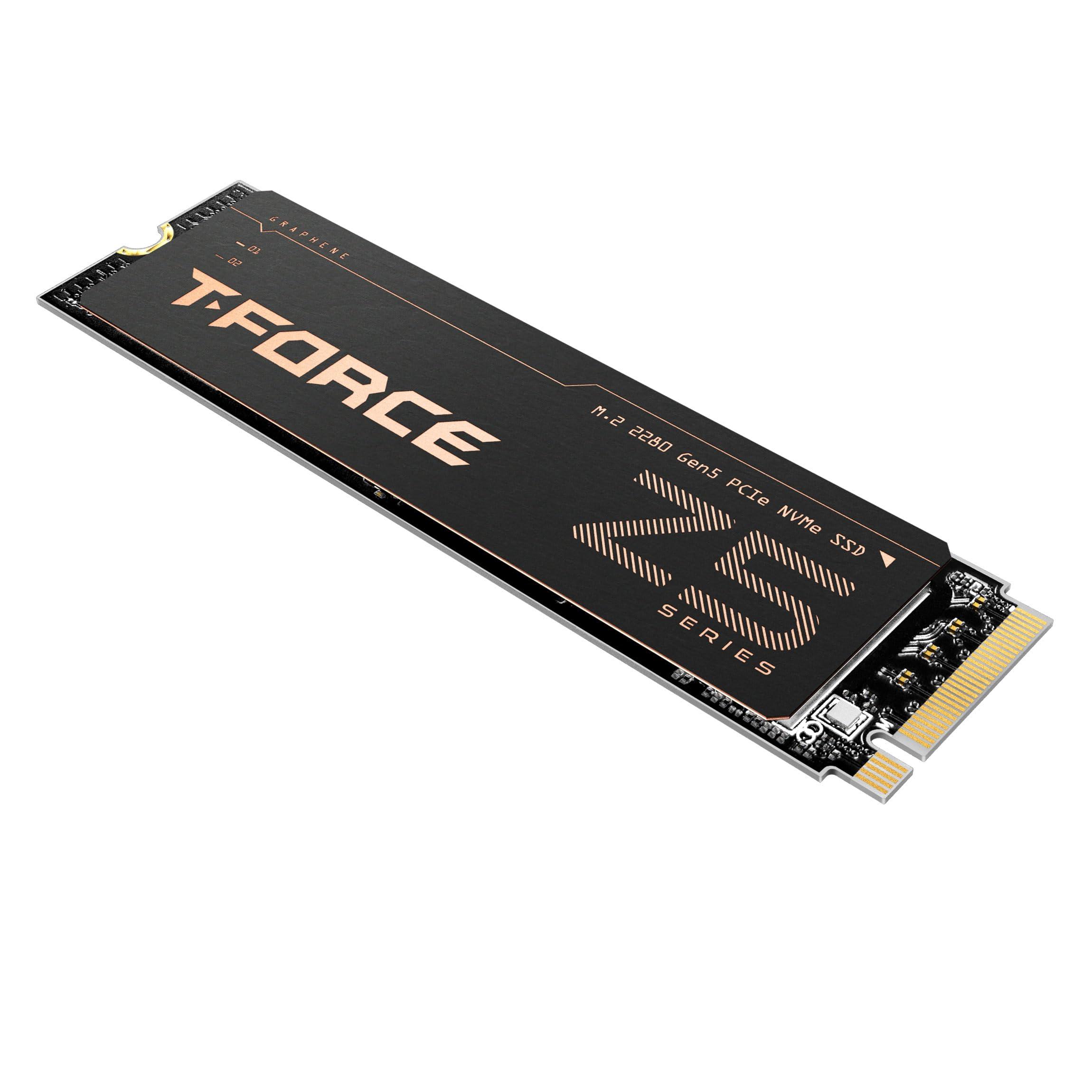 Teamgroup T-Force Z540 2Tb Dram Slc Cache 3D Tlc Nand Nvme Phison E26 Pcie Gen5X4 M.2 2280 Gaming Ssd With Ultra-Thin Graphene H