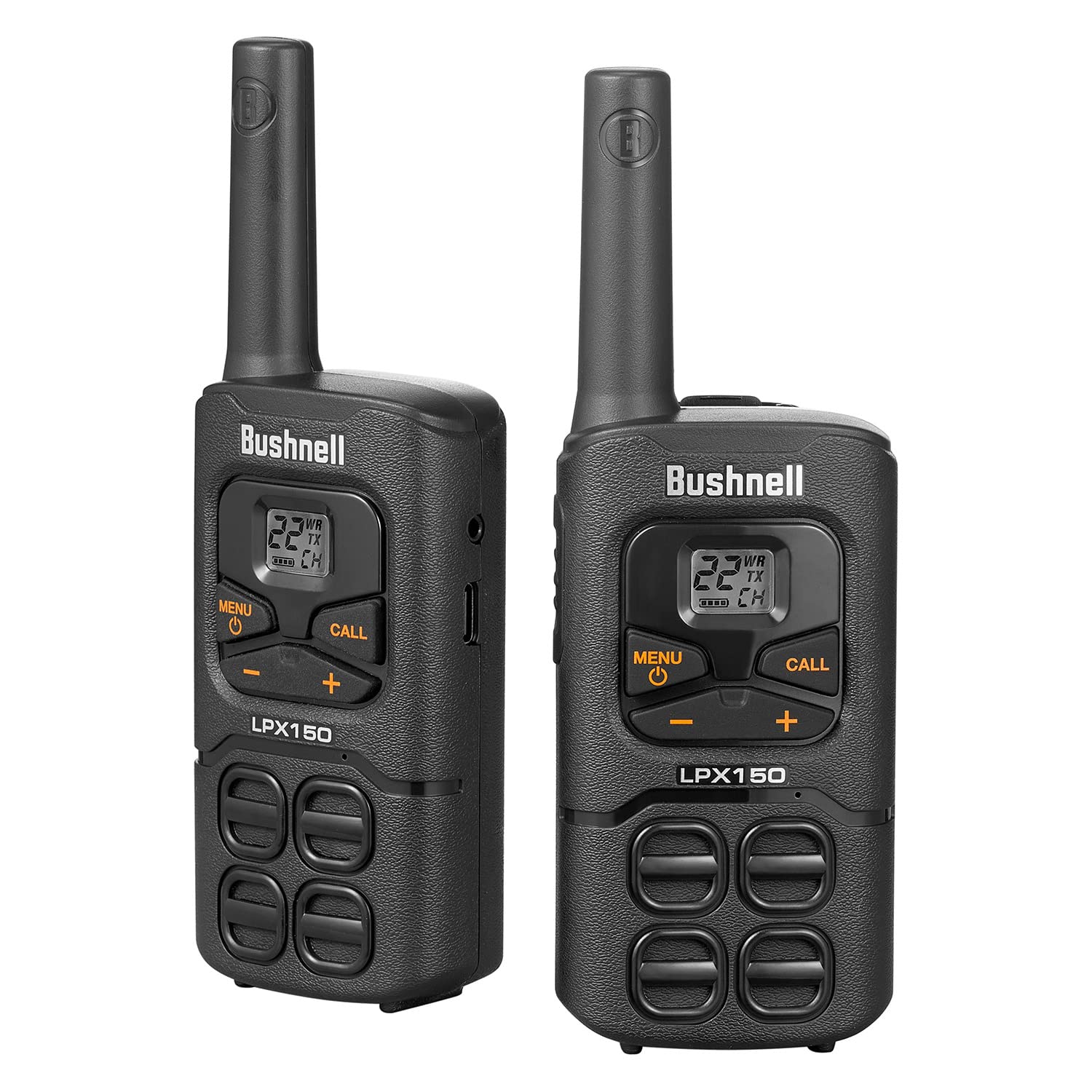 Bushnell Lpx150 Walkie Talkie Radio   Reliable Quality, Rugged Design, 0.5W Power For 20 Miles Of Range, Two Way Radios Equipped
