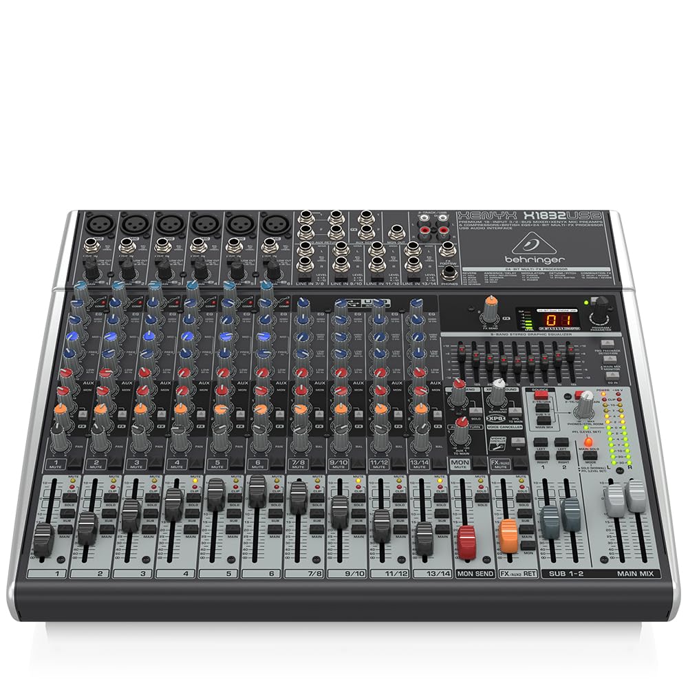 Behringer Xenyx X1832Usb Mixer With Usb And Effects