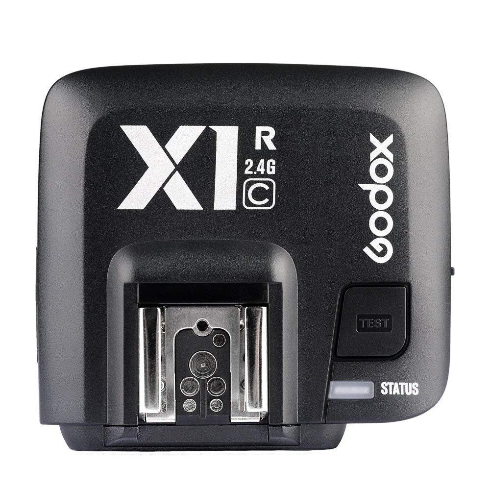 Godox X1R C E Ttl 1/8000S Wireless Remote Flash Receiver Shutter Release Compatible With Canon Eos Cameras Godox V1 Tt350N Ad200