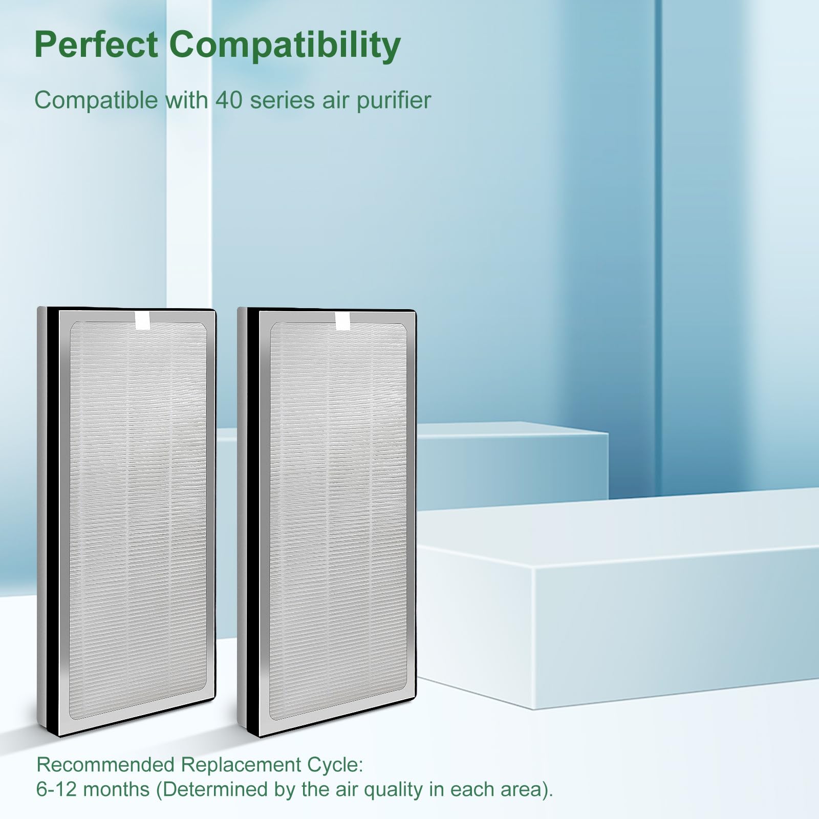 Nxbhg 4 Pack 40 Replacement Filter For Ma Air Puri Fier Models 40, 3 In 1 Filter Contains Pre Filter And Activated Carbon Filter