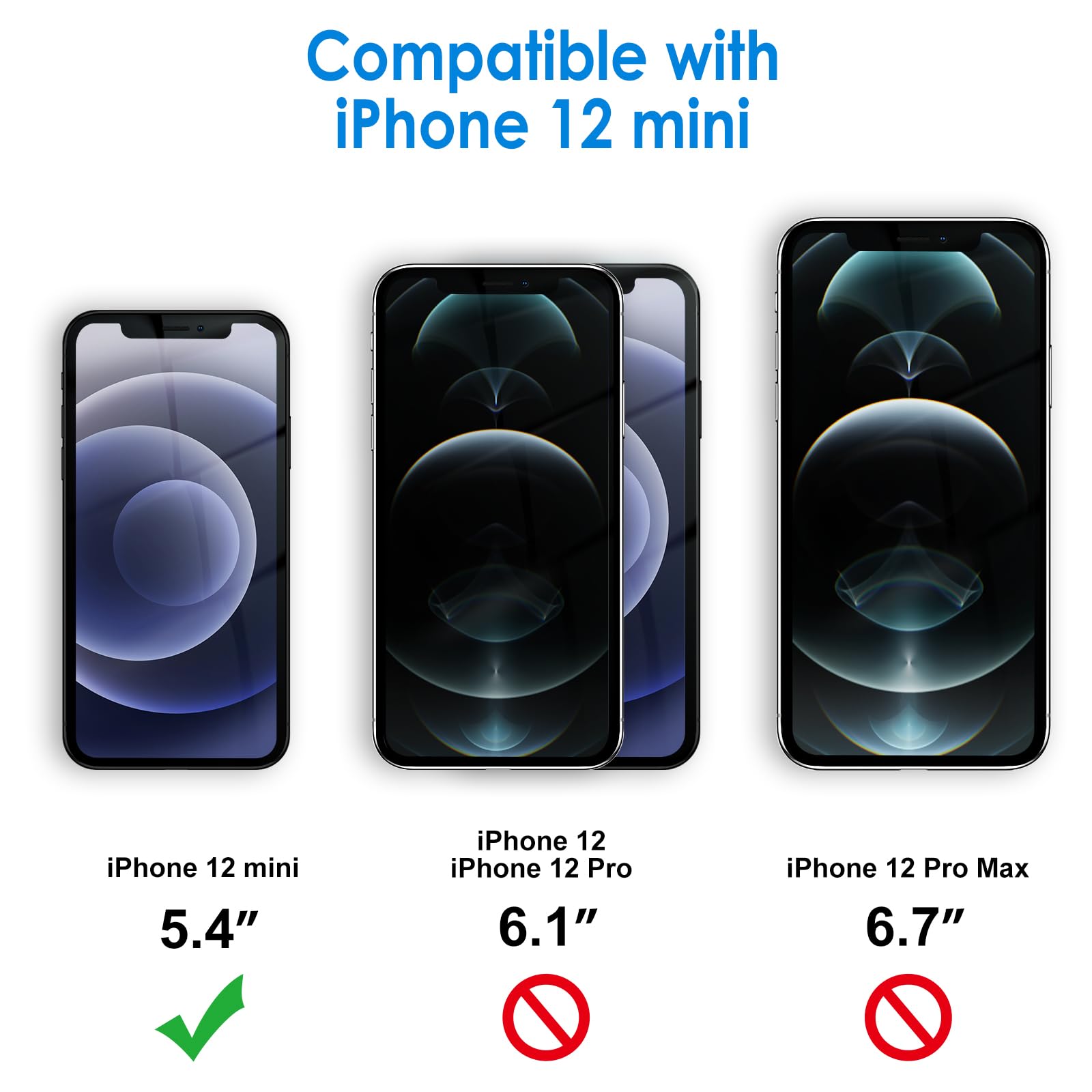 Jetech Case Compatible With Iphone 12 Mini 5.4 Inch, Shockproof Bumper Cover, Anti Scratch Clear Back (Black)