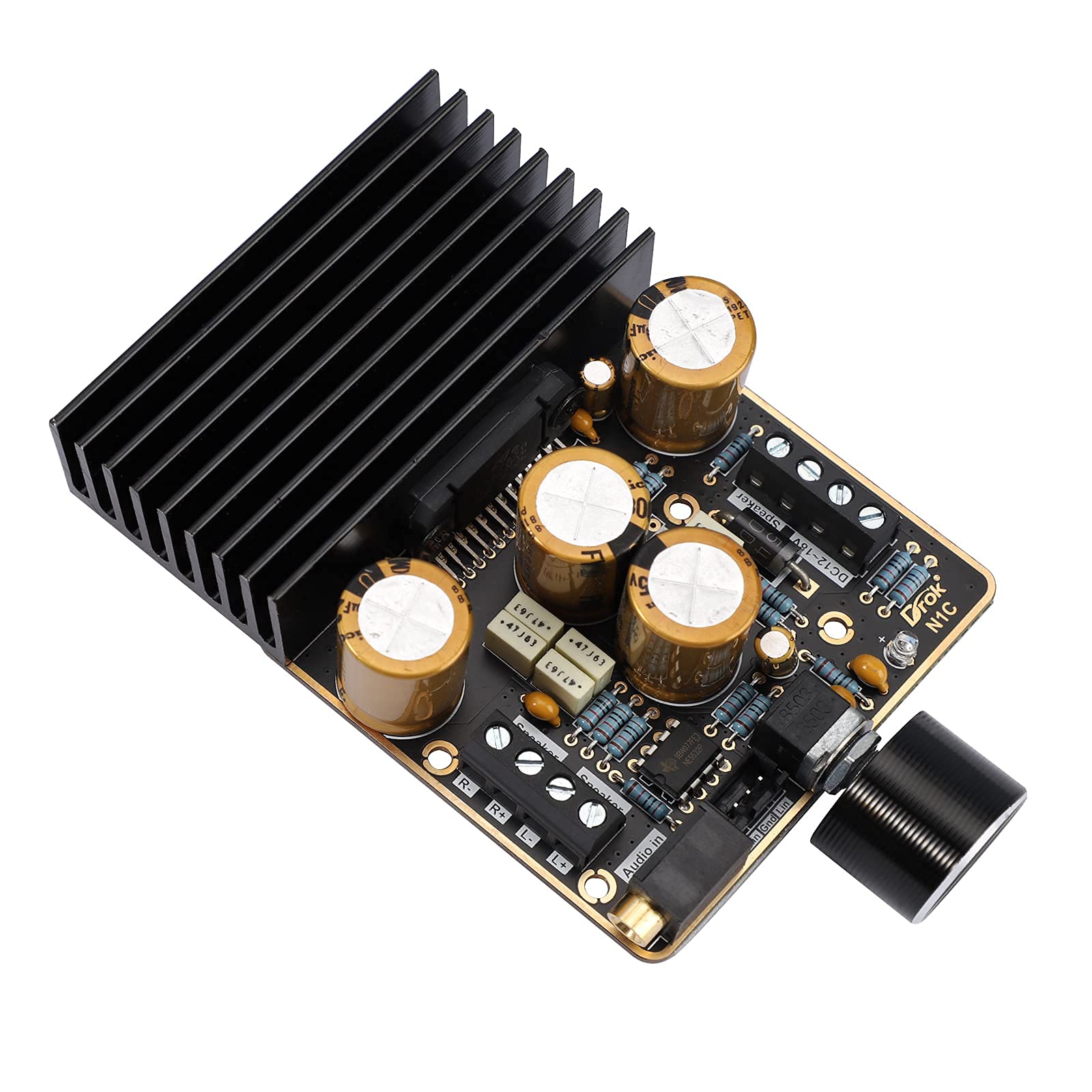 Drok Class Ab Amplifier, 2.1 Channel 80W+80W Stereo And120W Pure Bass 9 18V 4O Audio Amplifier Board