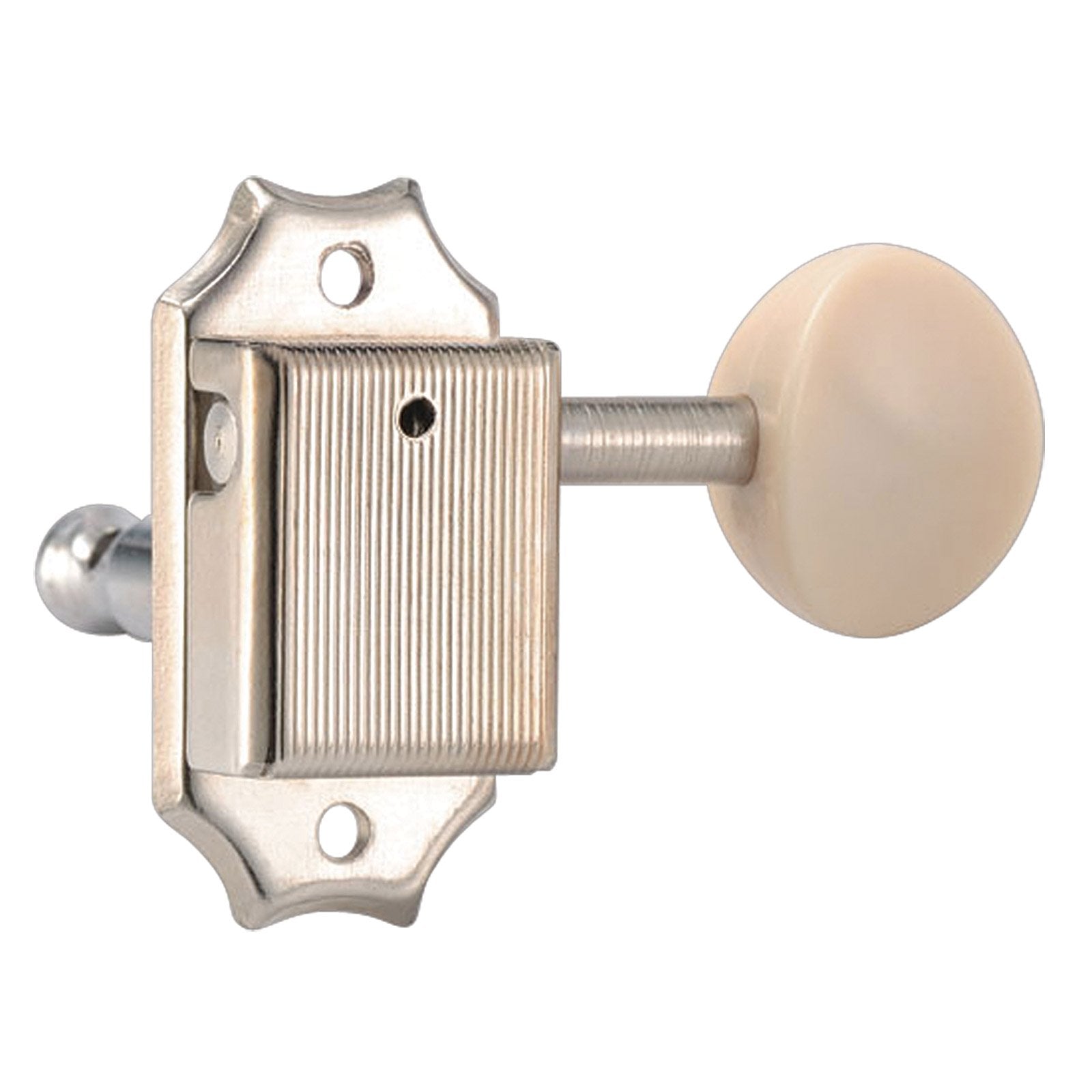 Golden Gate F-2213 Vintage Acoustic Guitar Tuners - 6 Individual (3+3) - Nickel