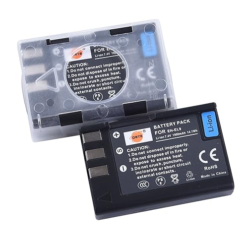 Dste    2X En El9 Rechargeable Li Ion Battery For Nikon D40 D40X D60 D3000 D5000 Digital Camera As Enel9 En El9A