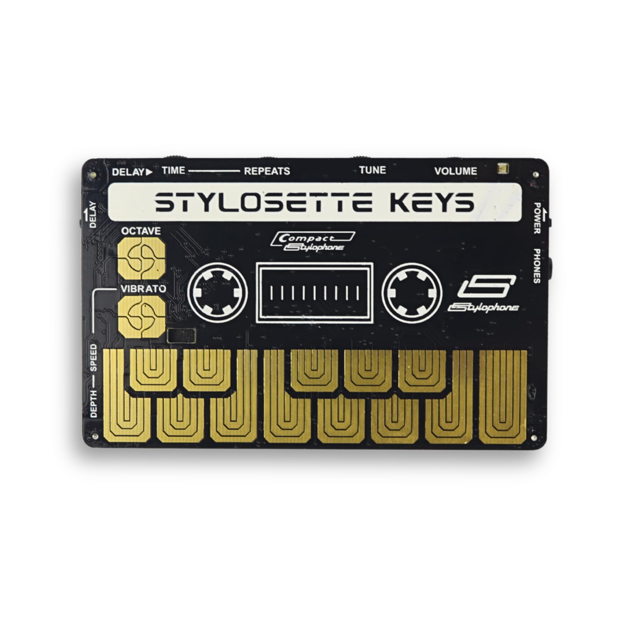 Stylophone Stylosette - Touch Keyboard x Cassette - The Mini Analog Synthesizer Keyboard | Synth Musical Instrument | Touch-Sens