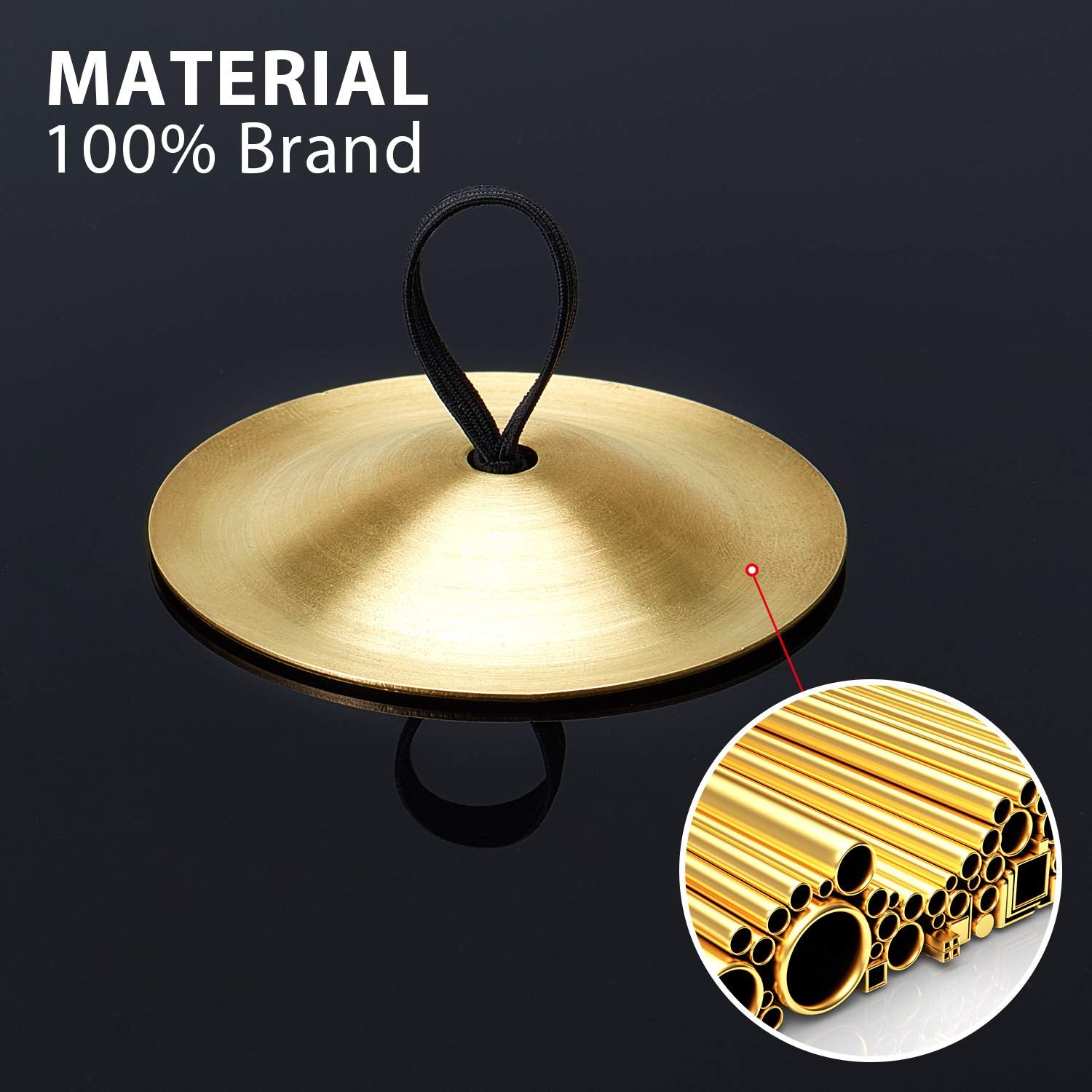 Boao 6 Pieces Finger Cymbals Belly Dancing Finger Dance Zills Musical Instrument For Dancer Party