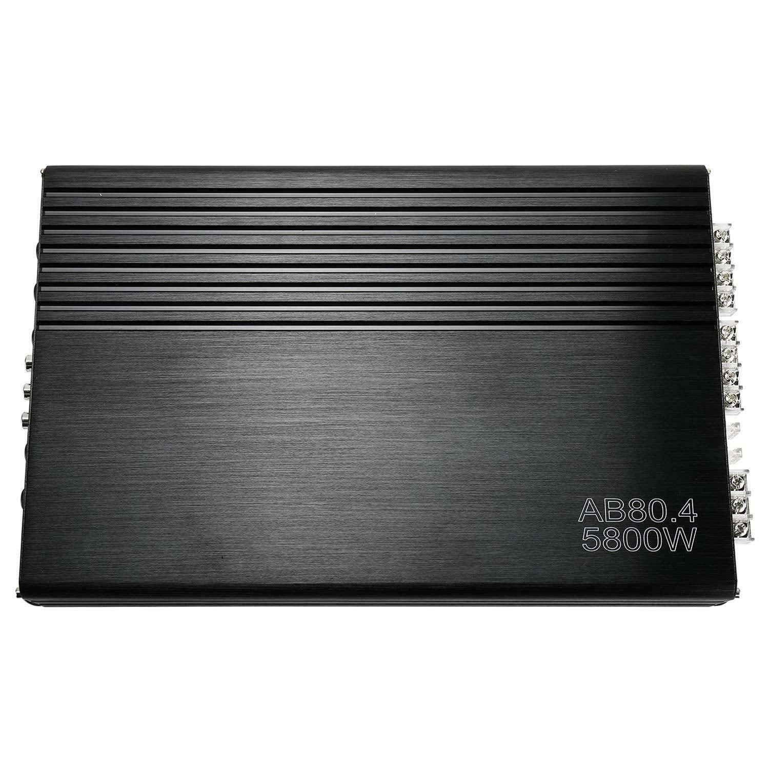 Yaeccc 5800W 12V 4 Channel Car Amplifier Stereo Audio Super Bass Power Subwoofer Amp