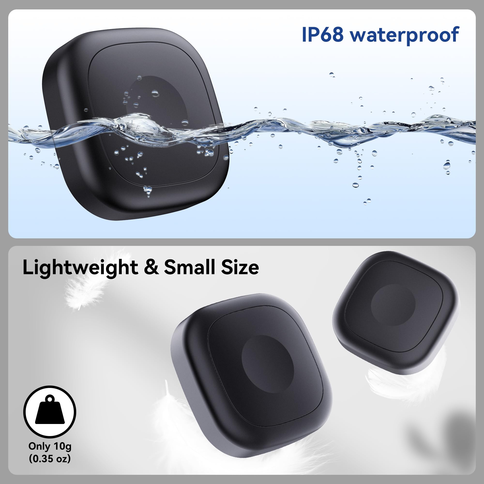 4 Pack For Tile Life360 Mate 2024/2022 Bluetooth Tracker Adhesive Mount, Silicone Waterproof Case With 3M Adhesive Sticker Stick