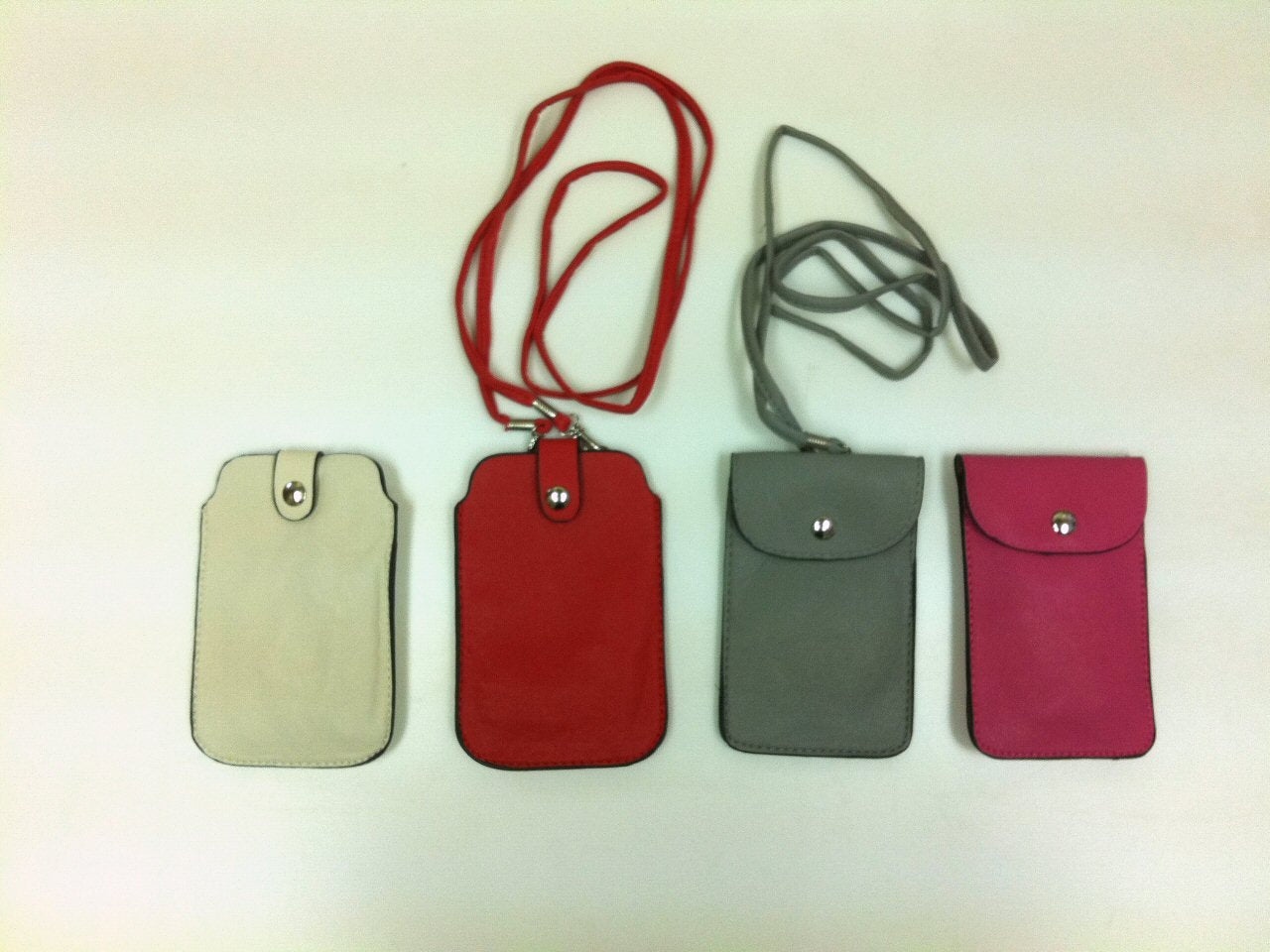 Tapp Collections Phone Neck Pouch Style 2 Magnetic Faux Leather Pink 5.8" x 3.9"