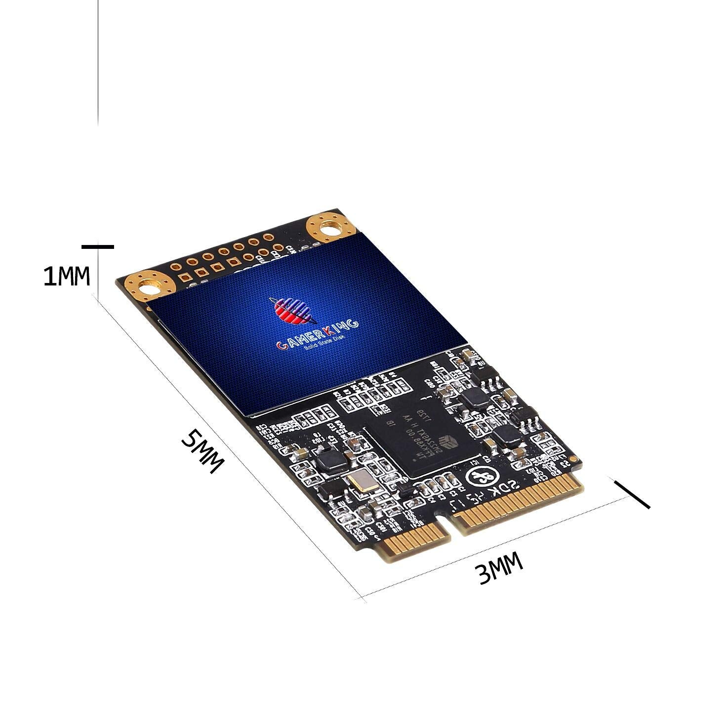 Gamerking Ssd Msata 128Gb Internal Solid State Drive High Performance Hard Drive For Desktop Laptop Sata3 6Gb/S Mini Pc(128Gb, M