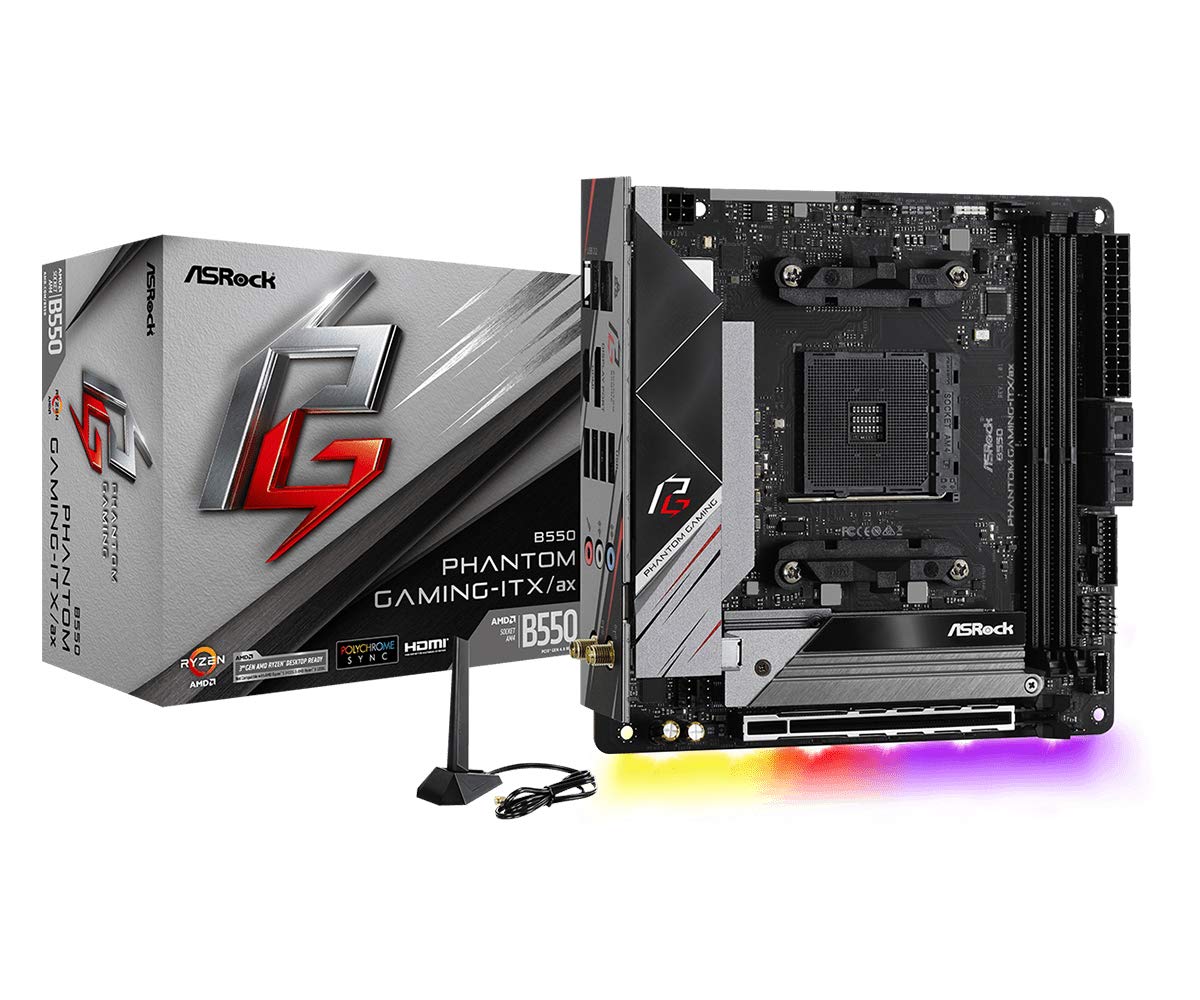Asrock B550 Phantom Gaming Itx/Ax Supports 3Rd Gen Amd Am4 Ryzen